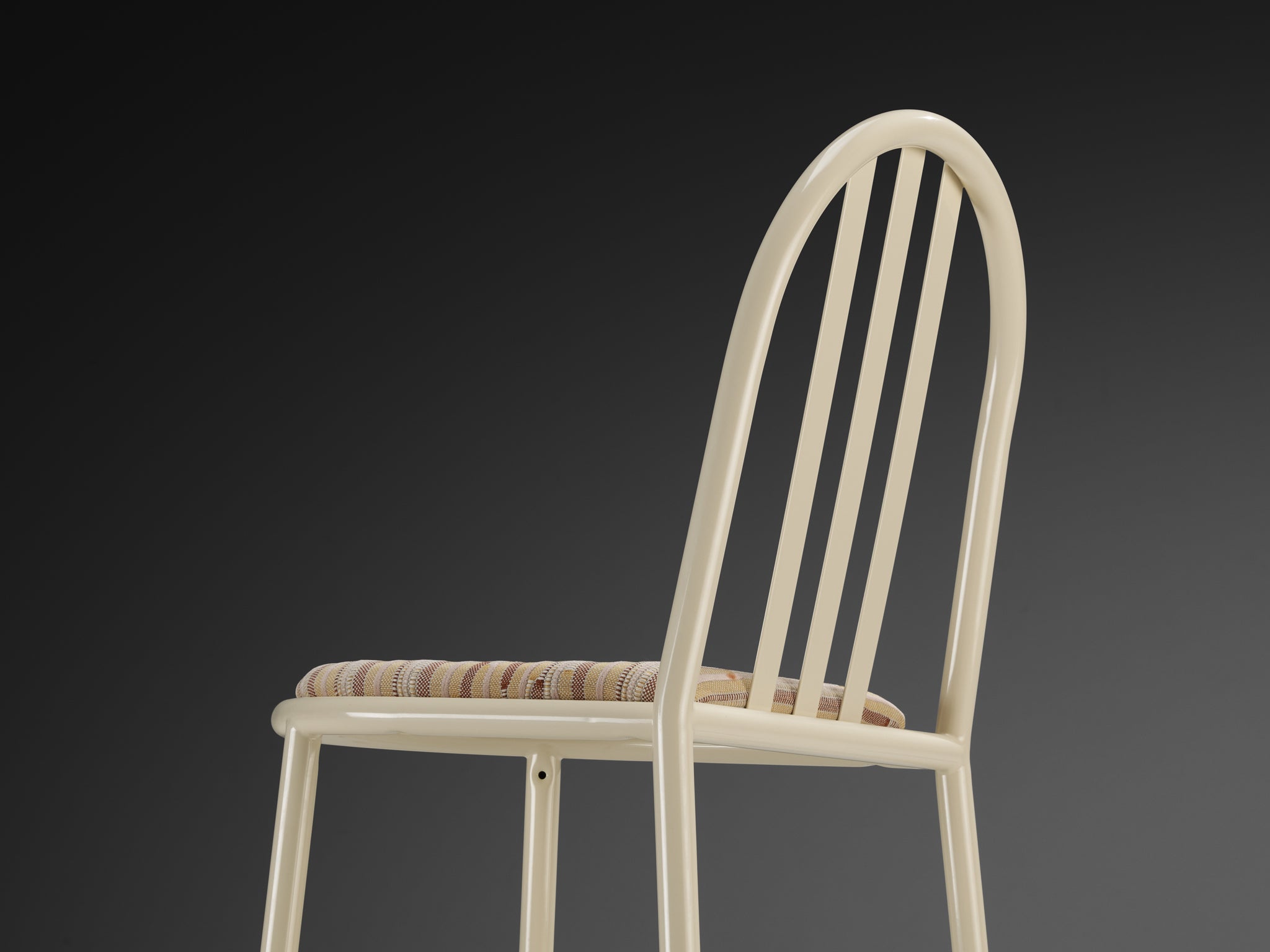 Pair of Beige Tubular Steel Chairs by Robert Mallet-Stevens Seating Morentz