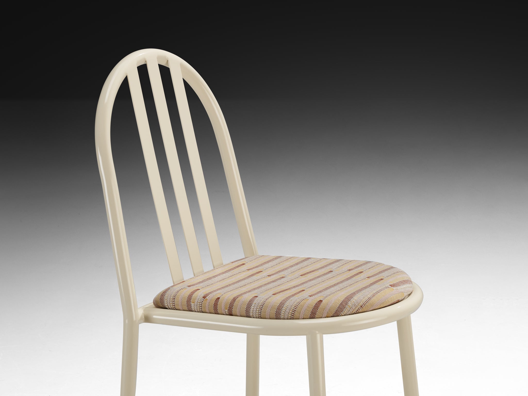 Pair of Beige Tubular Steel Chairs by Robert Mallet-Stevens Seating Morentz