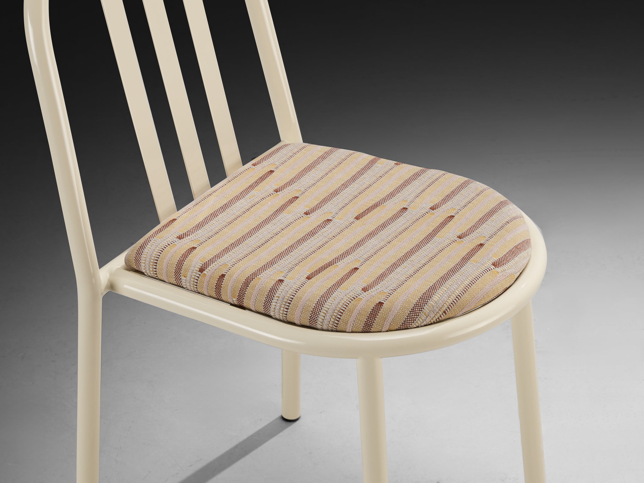 Pair of Beige Tubular Steel Chairs by Robert Mallet-Stevens Seating Morentz