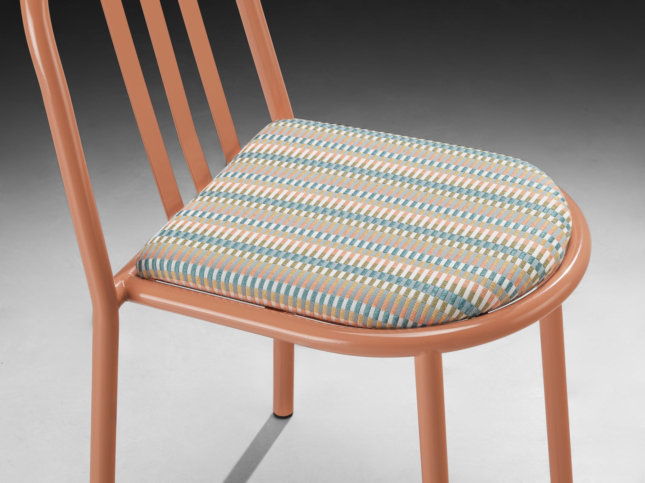 Pink Tubular Steel Chairs by Robert Mallet-Stevens Seating Morentz