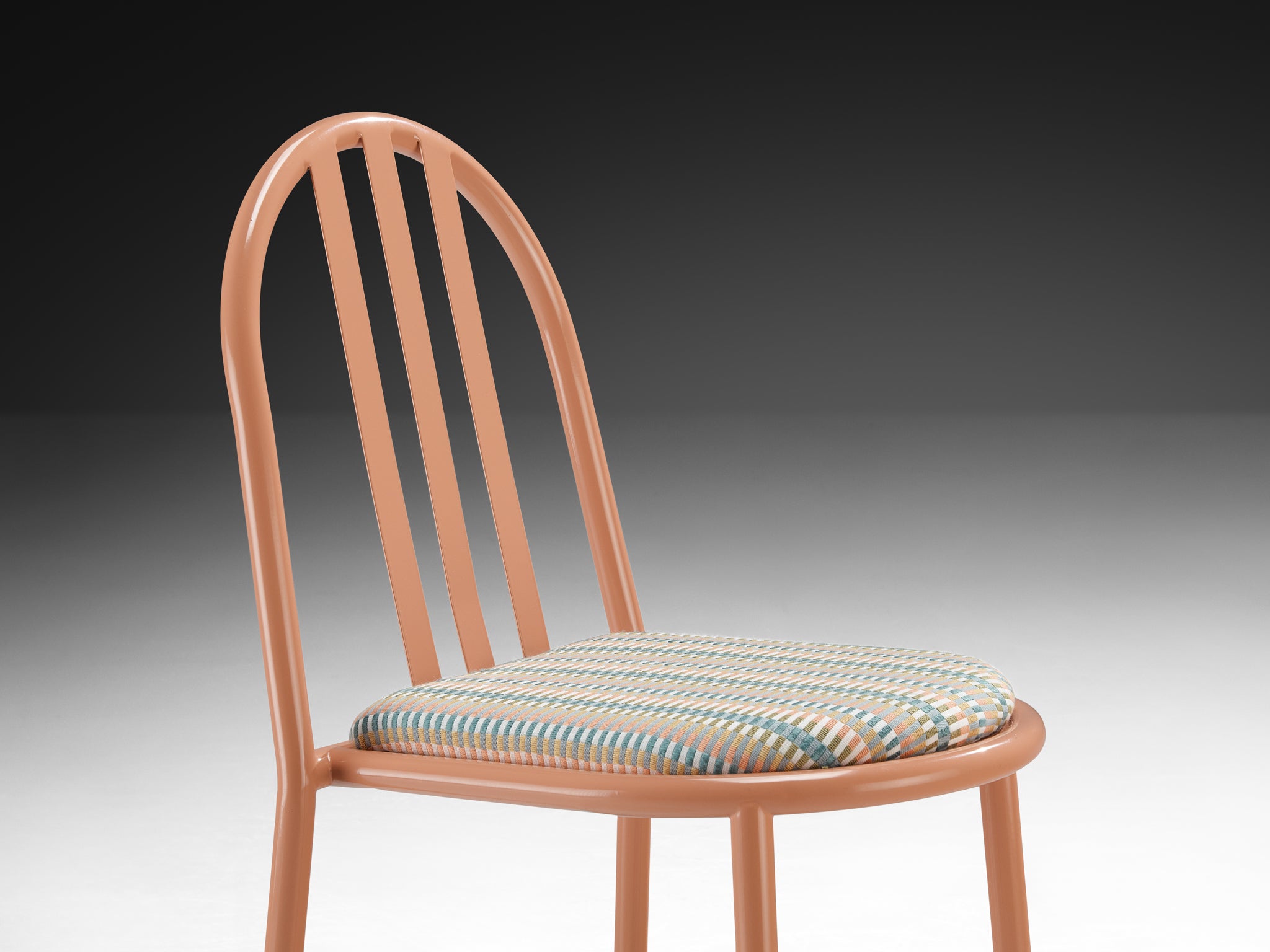 Pink Tubular Steel Chairs by Robert Mallet-Stevens Seating Morentz