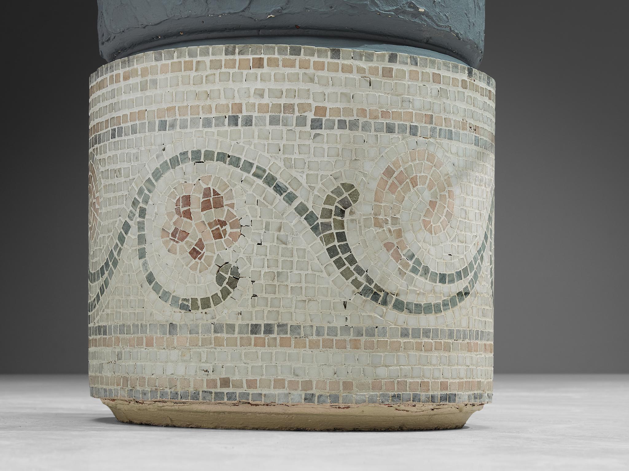 Giovanni Offredi for Saporiti 'Paracarro' Dining Table in Glass and Mosaic tables Morentz