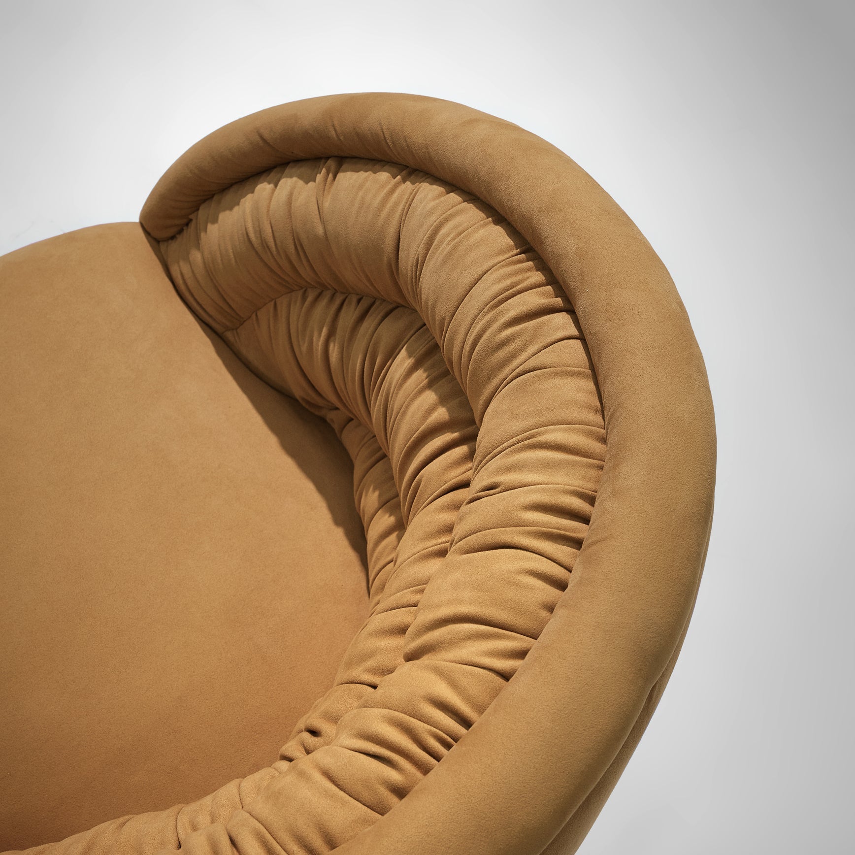 Vladimir Kagan 'Ellipse' Lounge Chair in Beige Upholstery seating Morentz