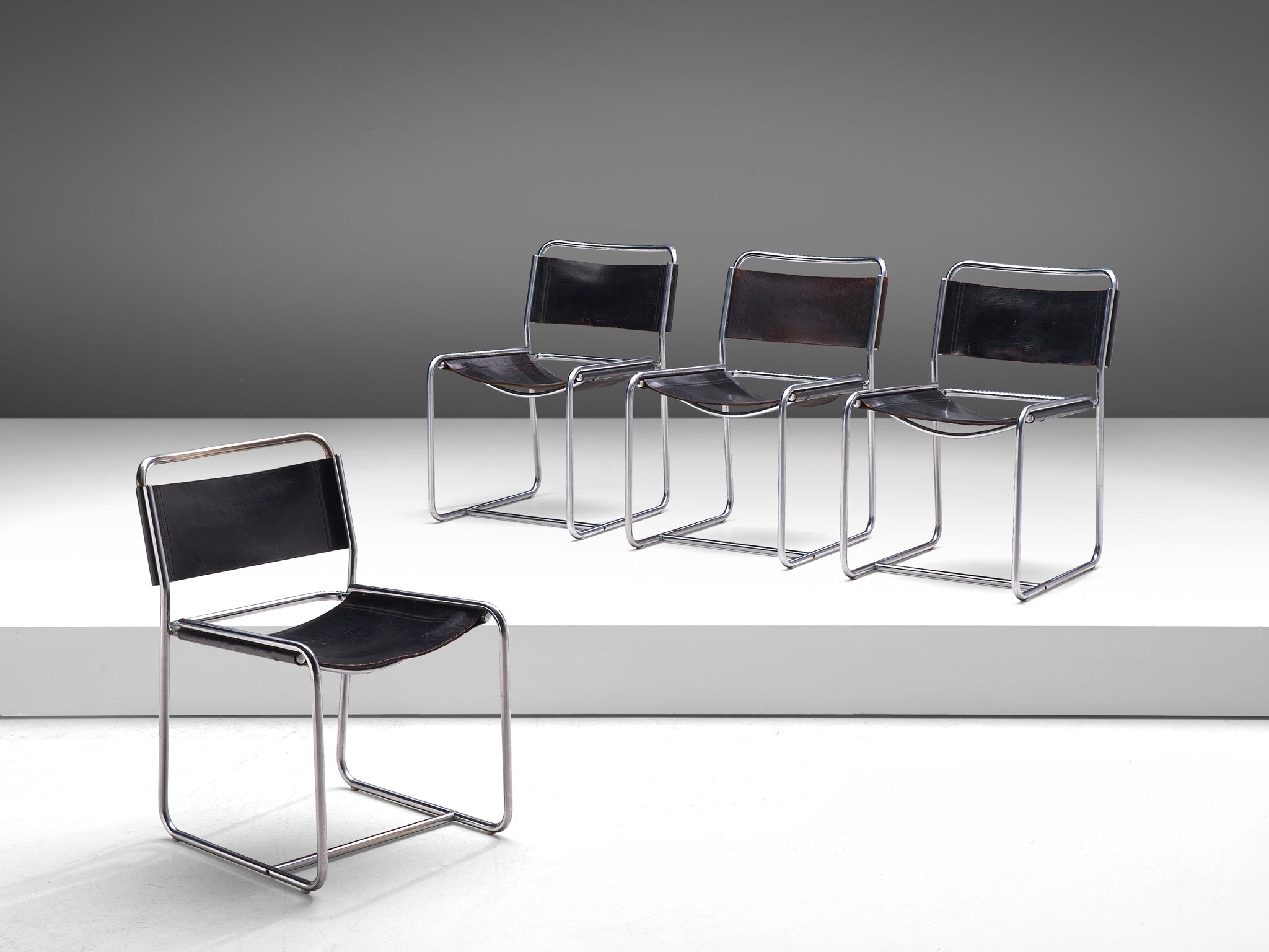 Set of Four Tubular Chairs by 't Spectrum seating Morentz