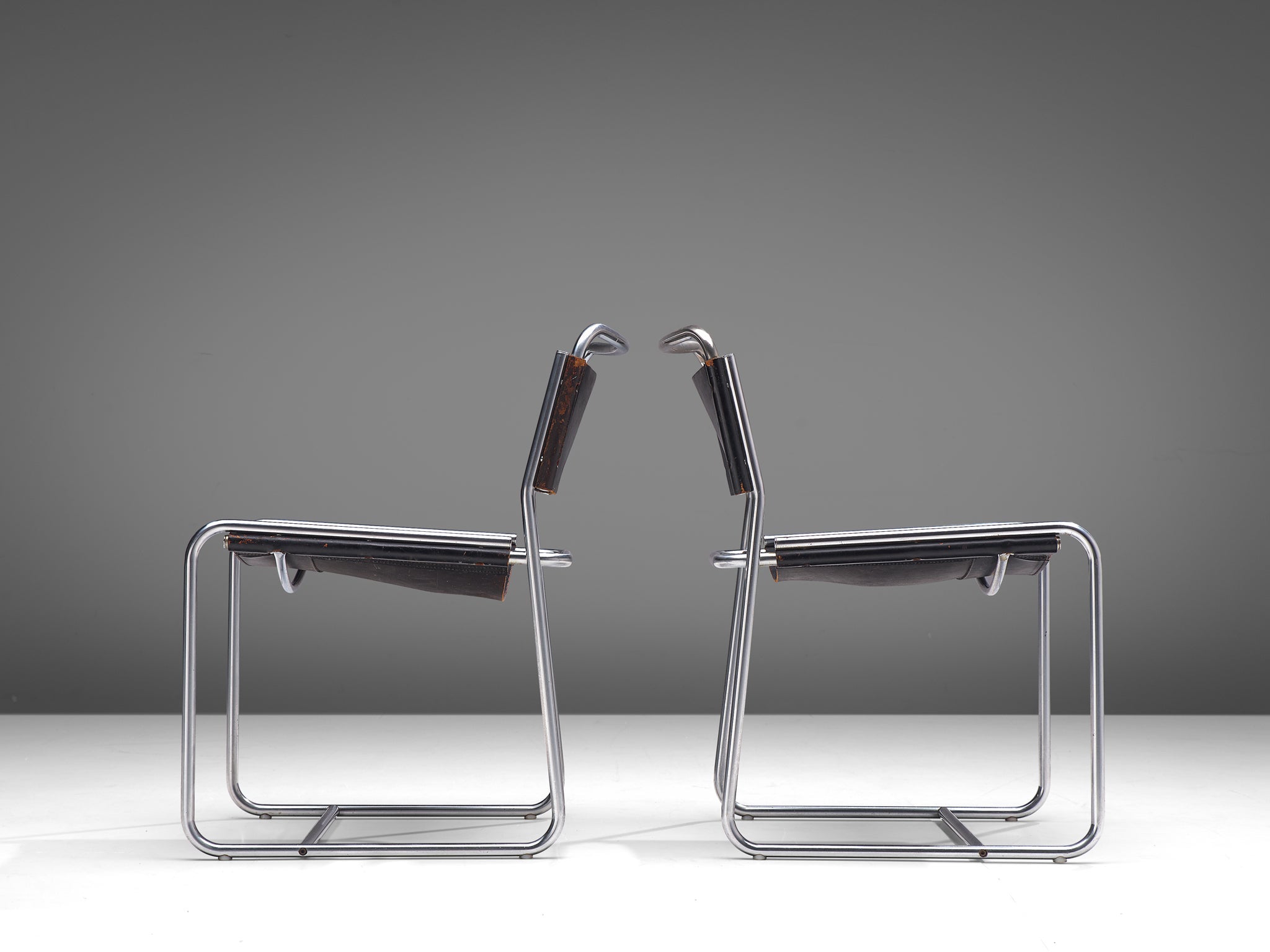 Set of Four Tubular Chairs by 't Spectrum seating Morentz