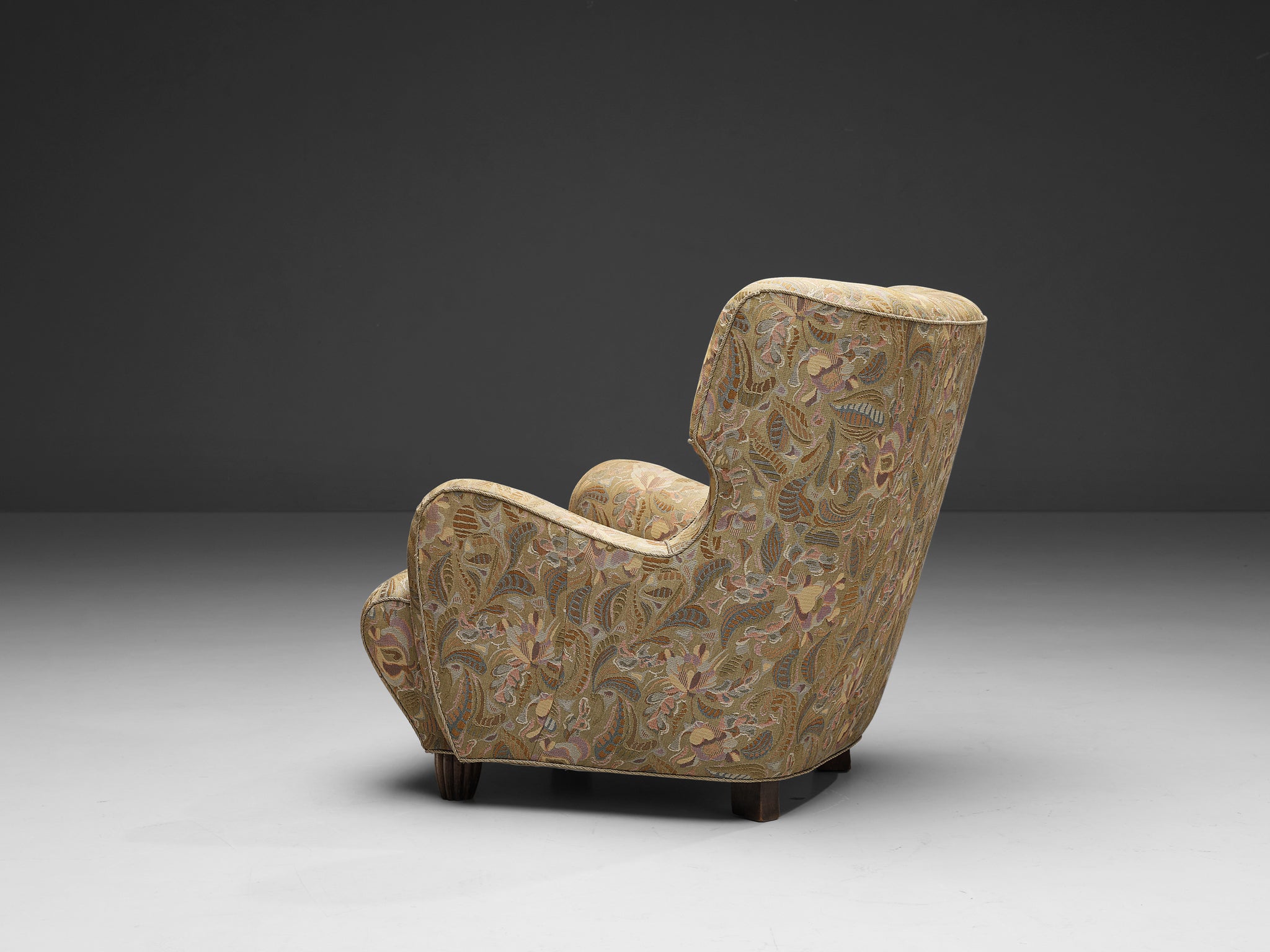 Easy Chair in Beige Decorative Upholstery Seating Morentz