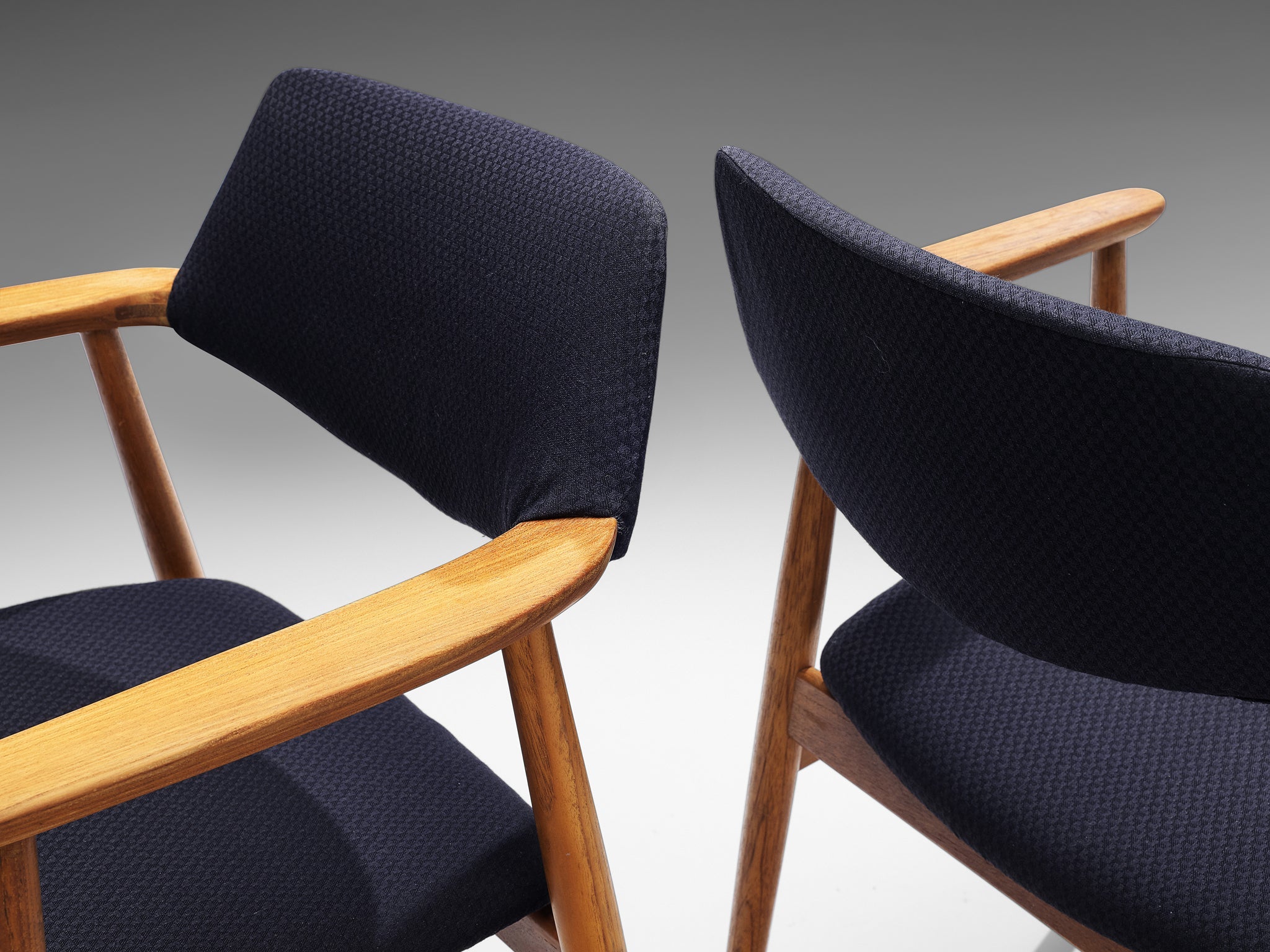 Erik Kirkegaard Set of Four Armchairs in Teak seating Morentz