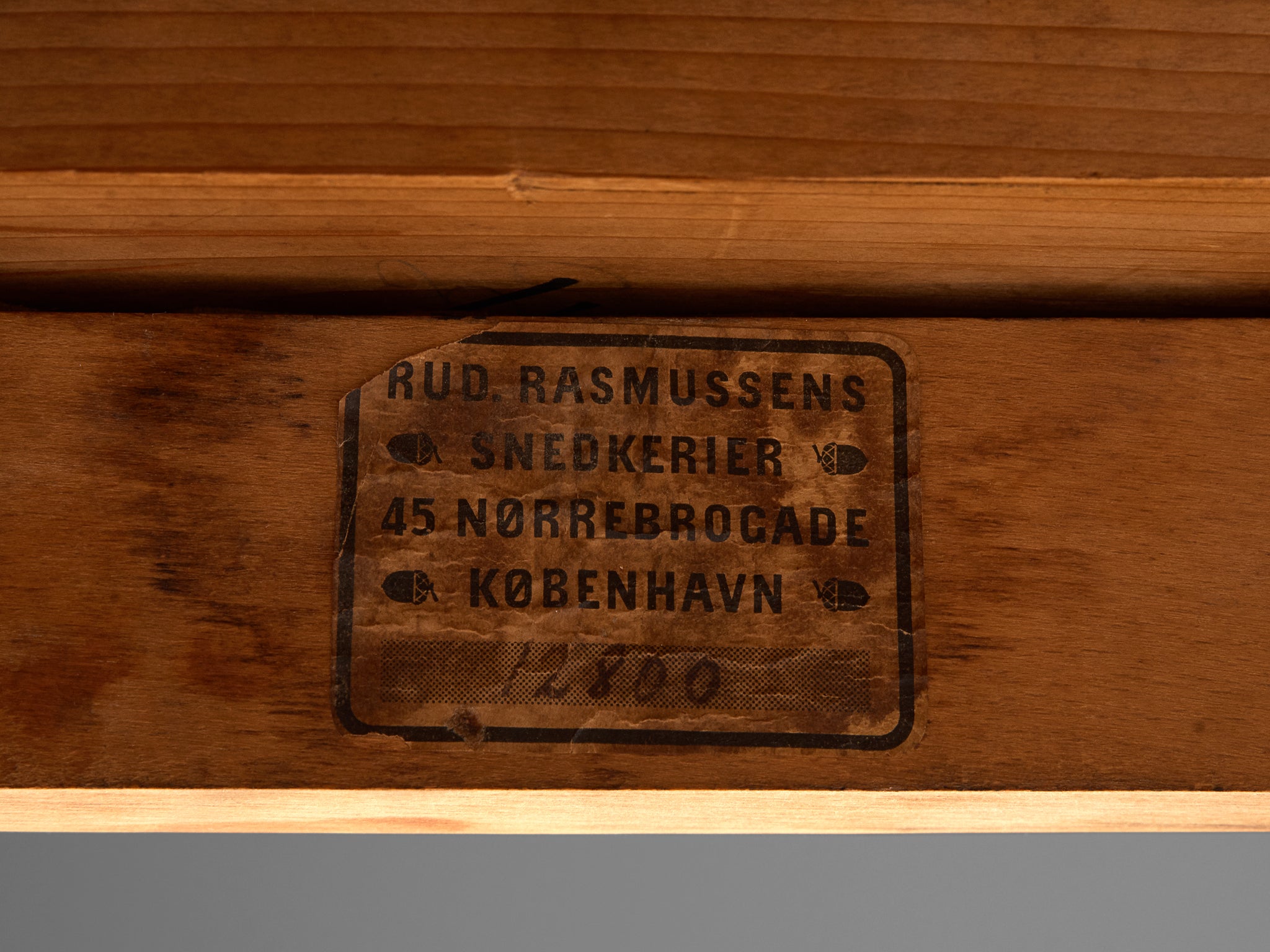 Kaj Gottlob for Rud Rasmussen Armchair in Mahogany and Leather seating Morentz