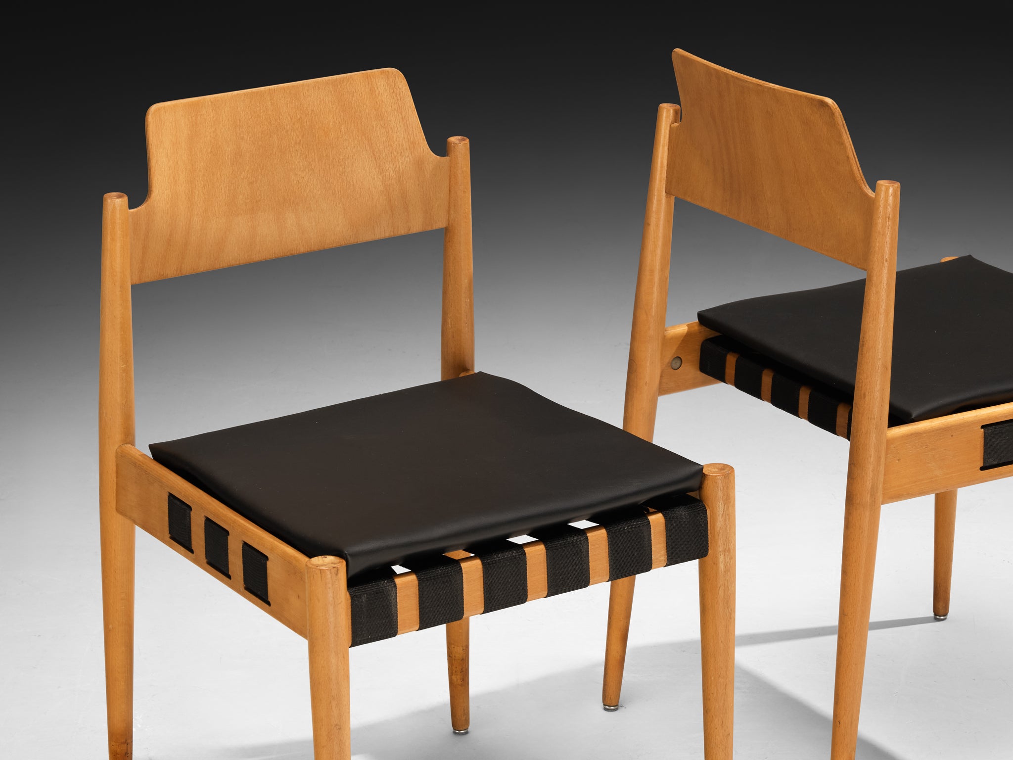 Egon Eiermann for Wilde + Spieth Set of Twelve Dining Chairs Seating Morentz