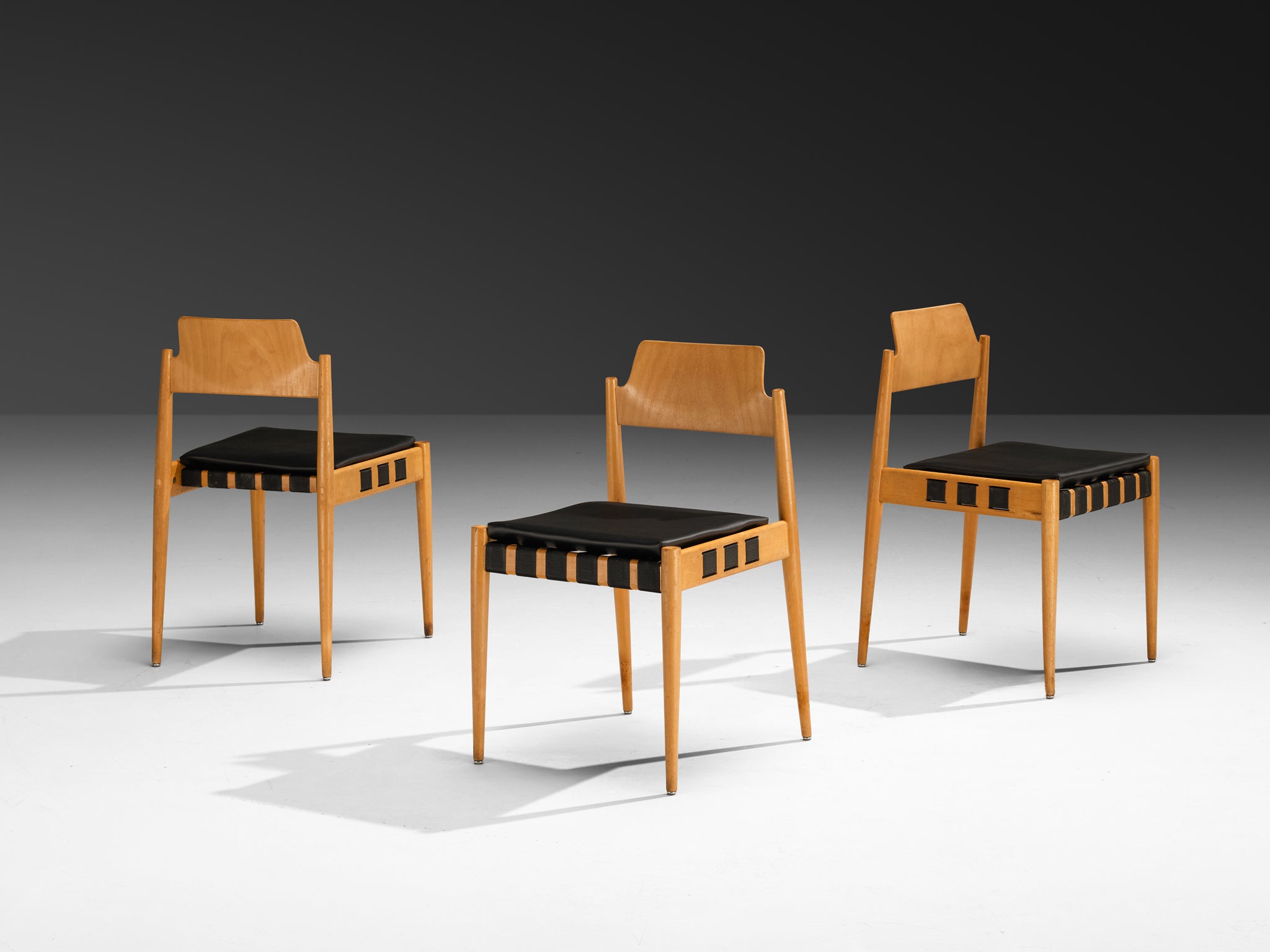 Egon Eiermann for Wilde + Spieth Set of Twelve Dining Chairs Seating Morentz