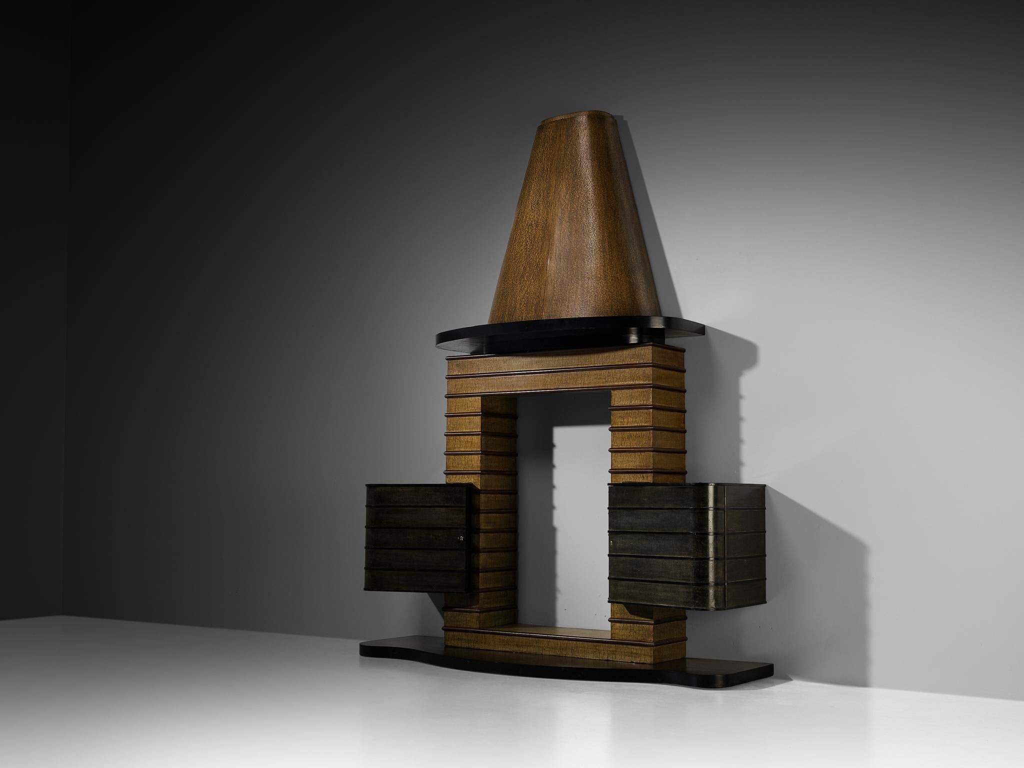 Ernesto Valabrega for Studio Vittorio Valabrega Rare Bar Cabinet case pieces and storage cabinets Morentz