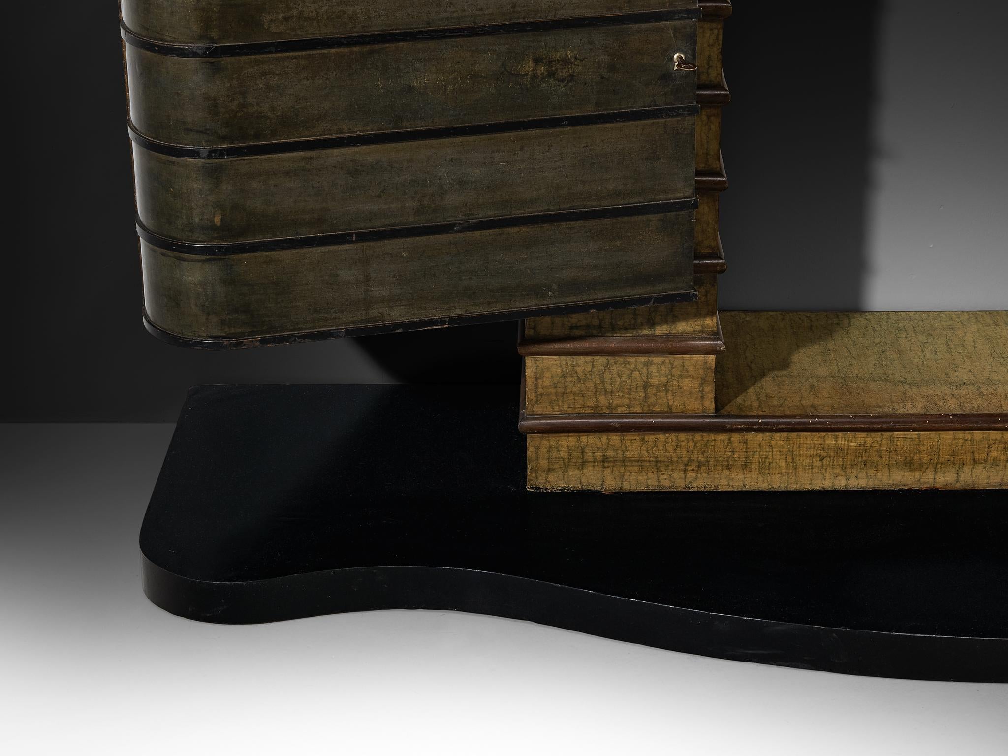 Ernesto Valabrega for Studio Vittorio Valabrega Rare Bar Cabinet case pieces and storage cabinets Morentz