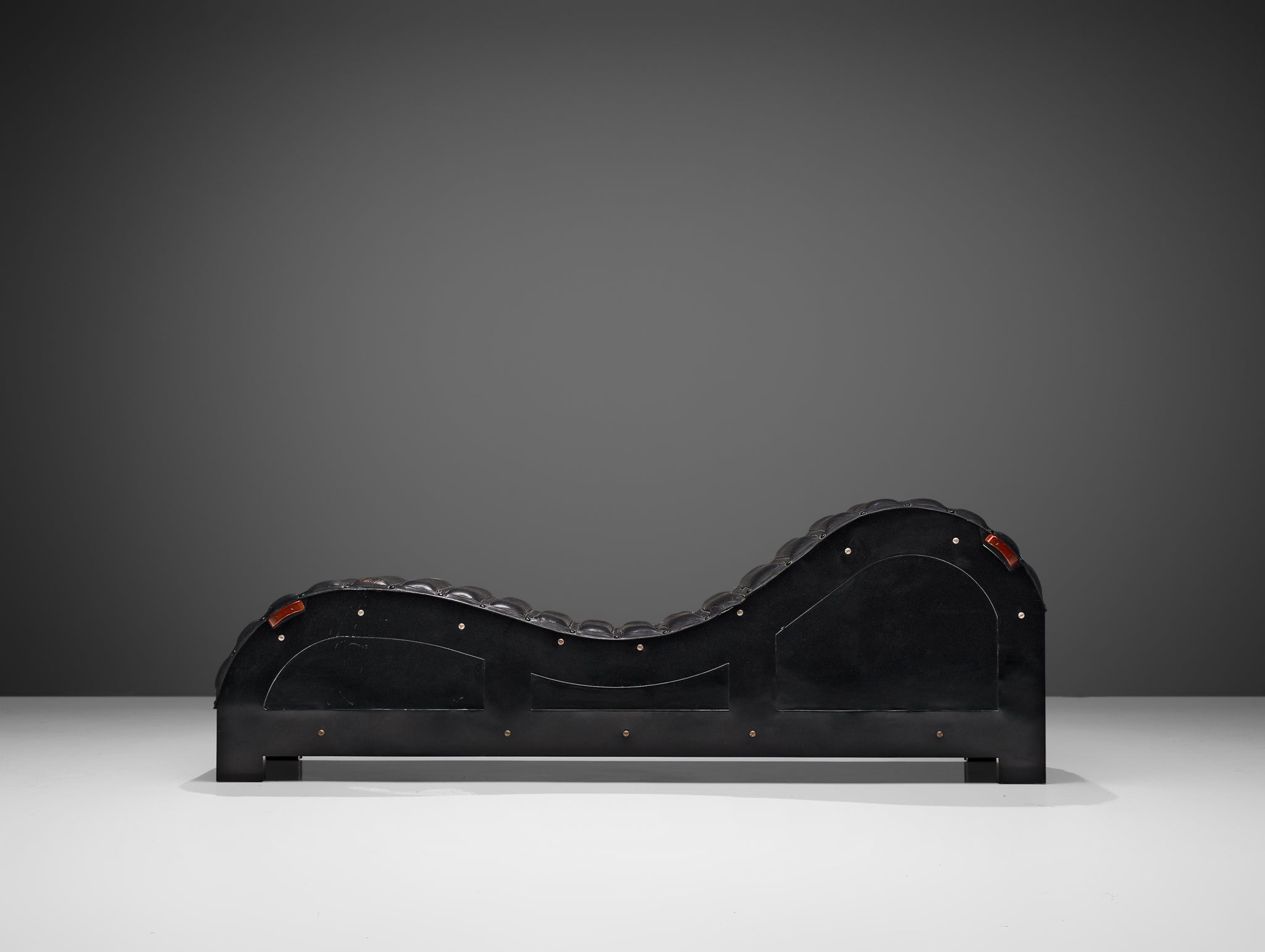 Mats Theselius for Källemo Exclusive Chaise Longue in Black Leather seating Morentz