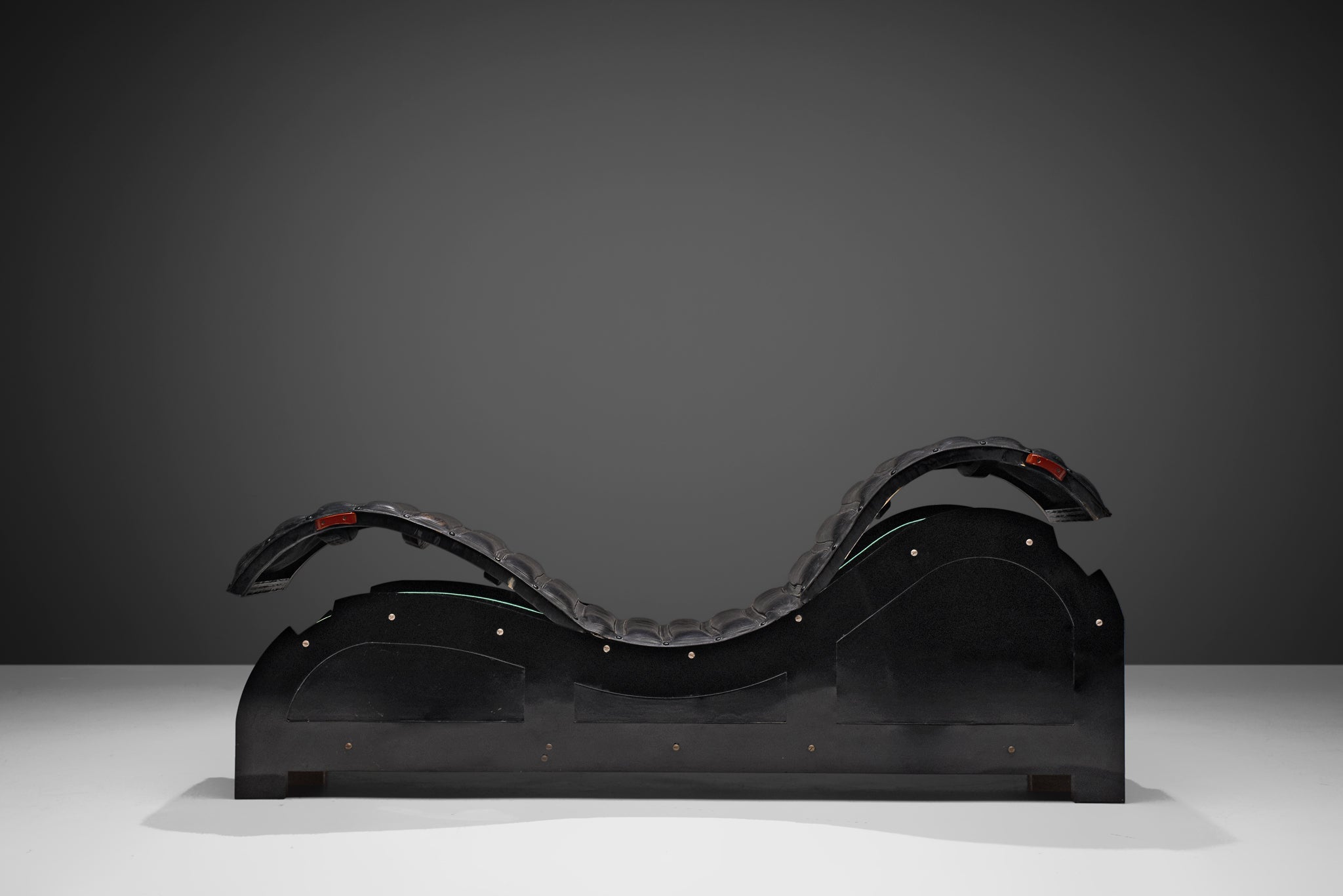 Mats Theselius for Källemo Exclusive Chaise Longue in Black Leather seating Morentz