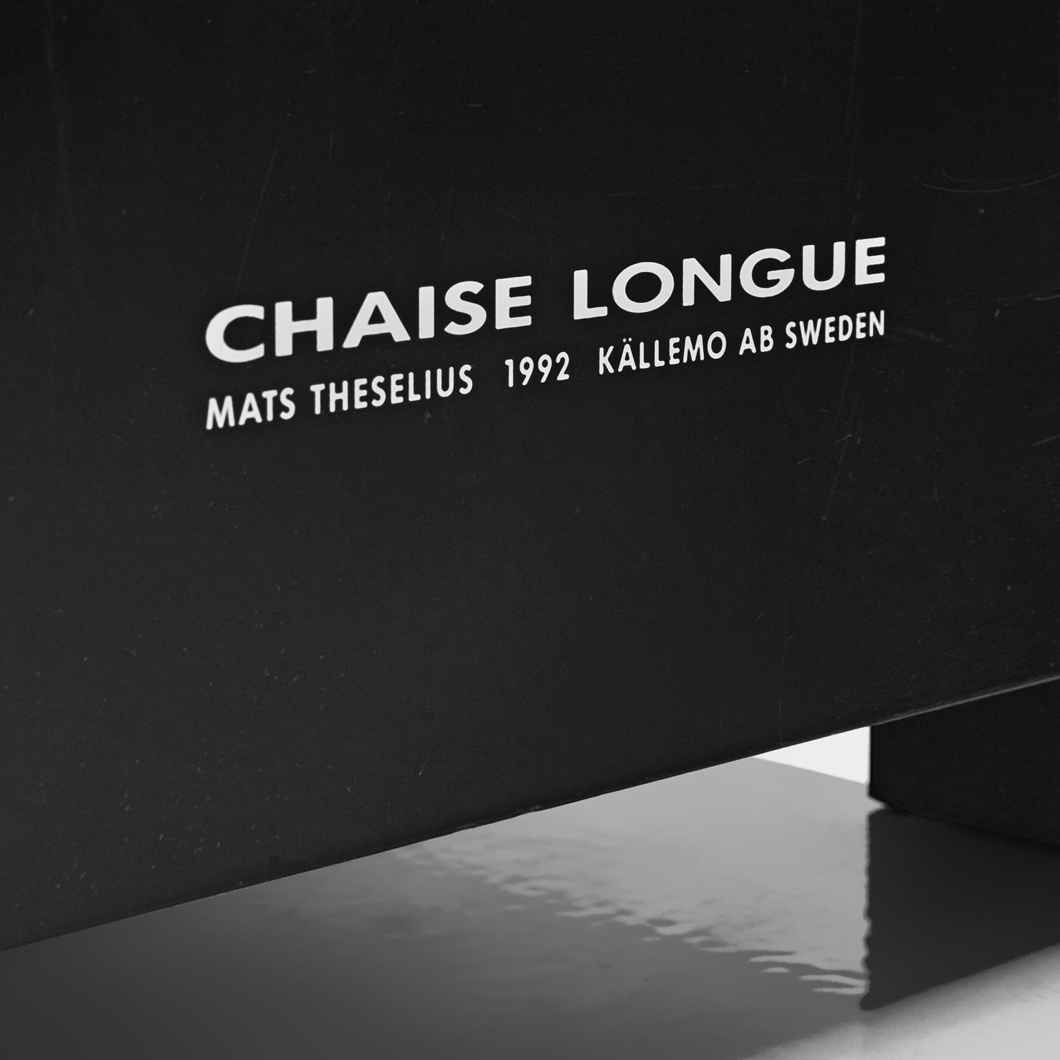 Mats Theselius for Källemo Exclusive Chaise Longue in Black Leather seating Morentz
