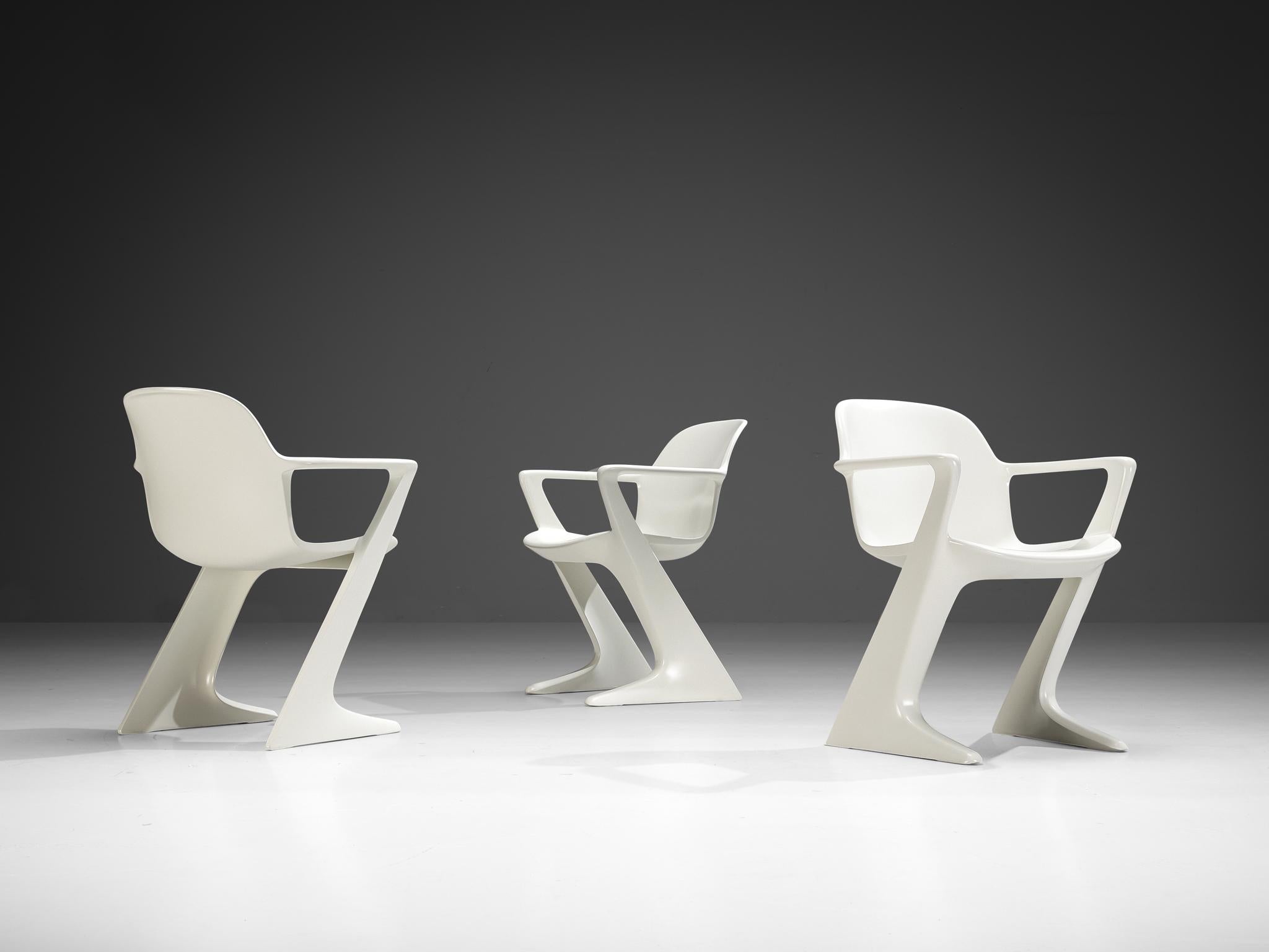 Ernst Moeckl White 'Kangaroo' Dining Chairs seating Morentz
