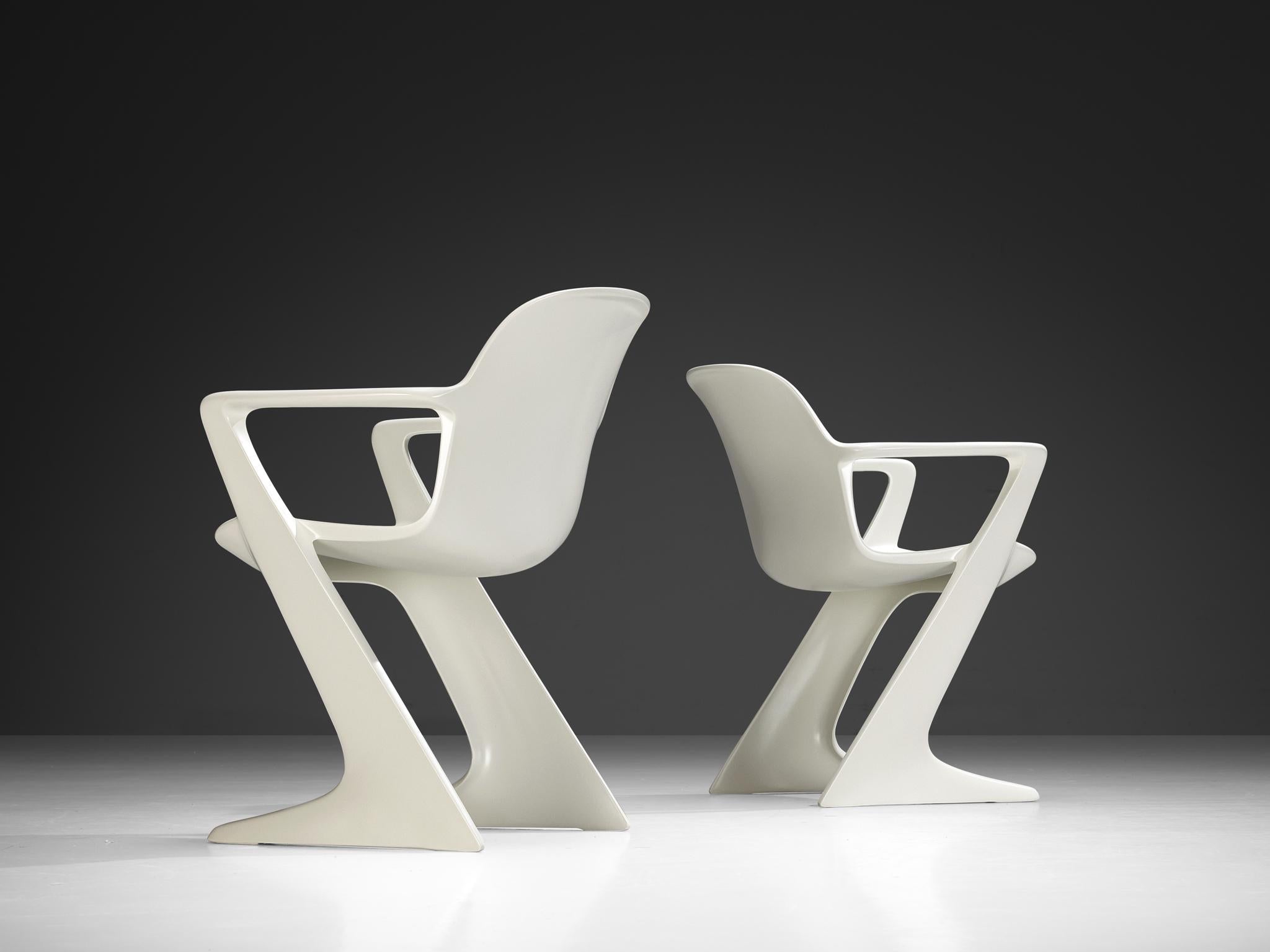 Ernst Moeckl White 'Kangaroo' Dining Chairs seating Morentz