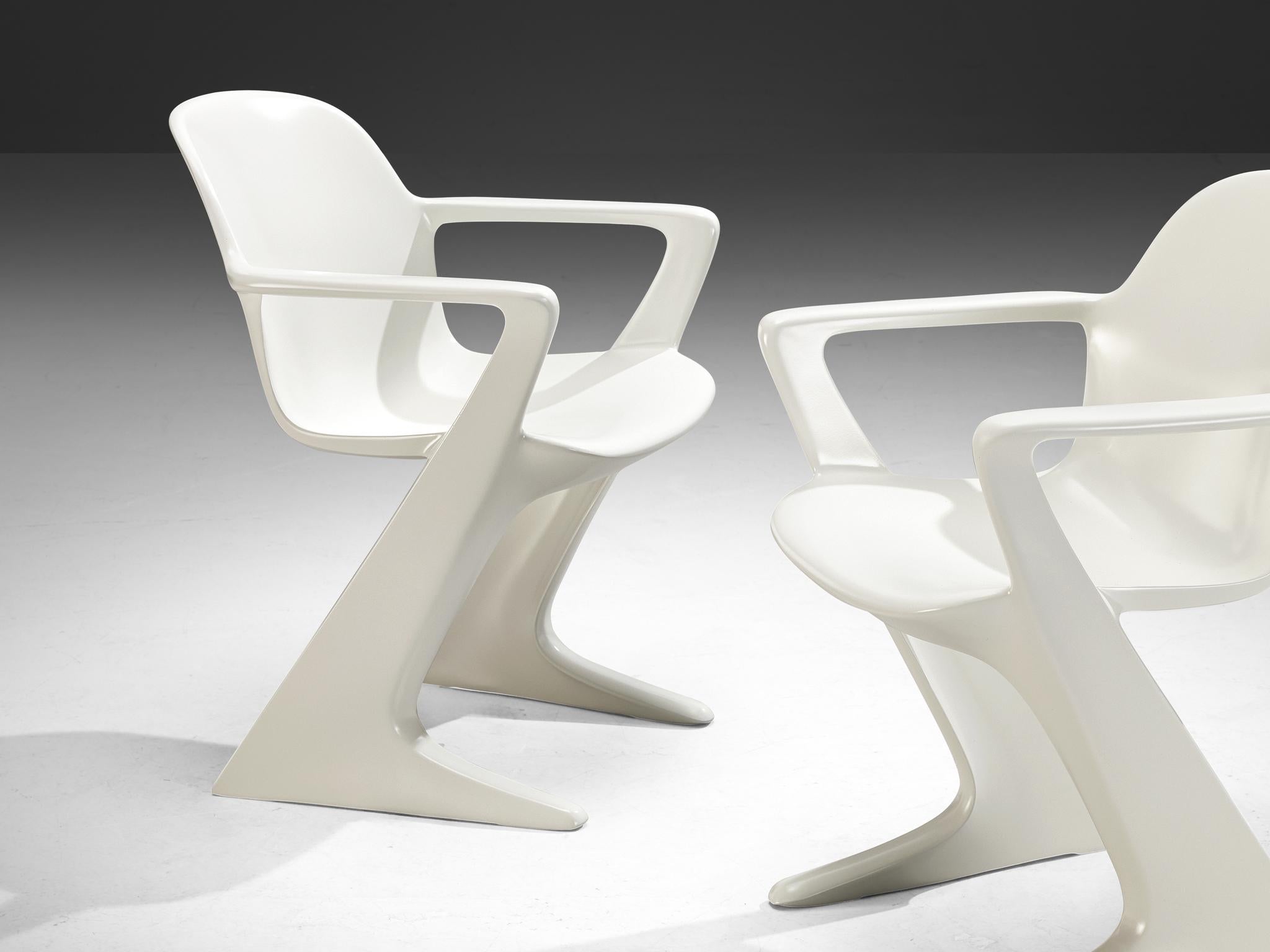 Ernst Moeckl White 'Kangaroo' Dining Chairs seating Morentz