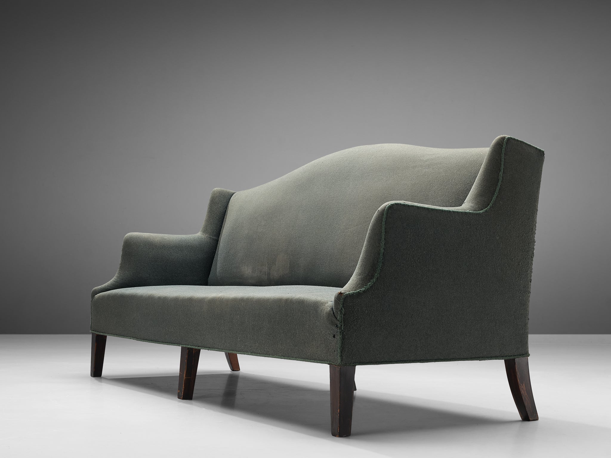 Danish Sofa in Soft Green Upholstery seating Morentz