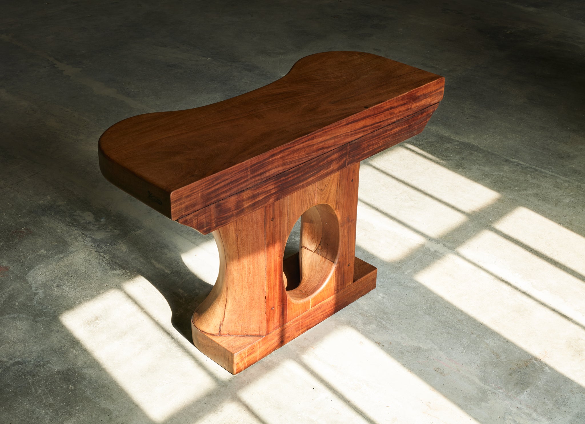 José Zanine Caldas Rare Console in Brazilian Hardwood Tables Morentz