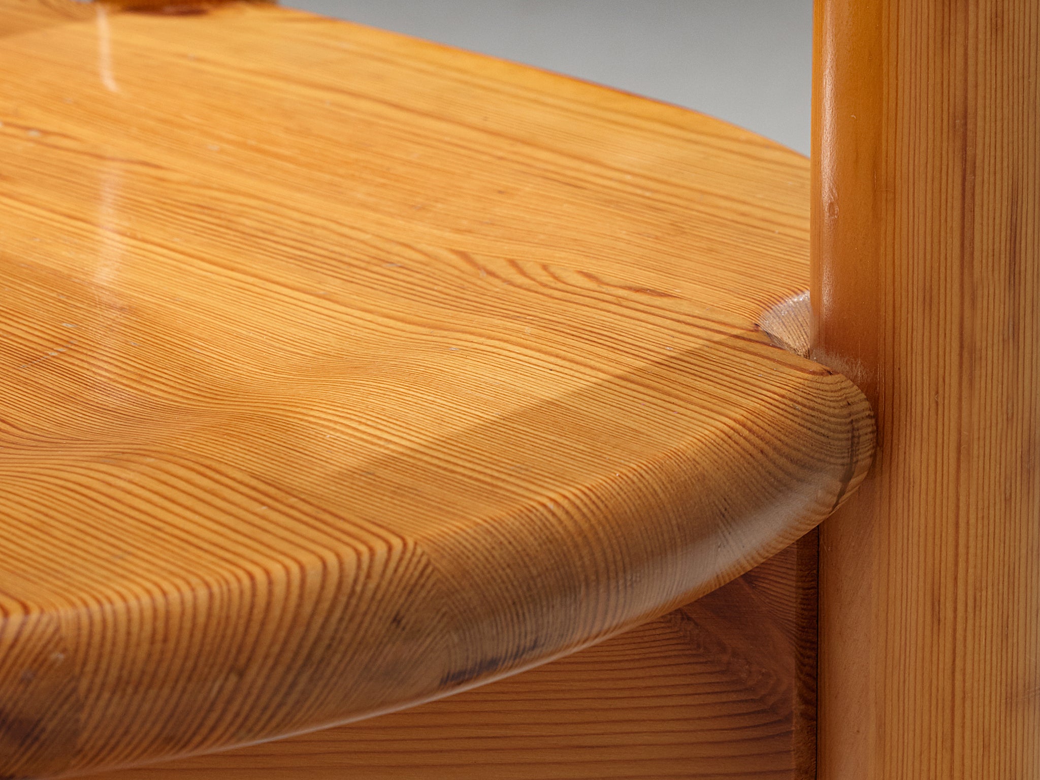 Rainer Daumiller Set of Six Armchairs in Solid Pine Seating Morentz