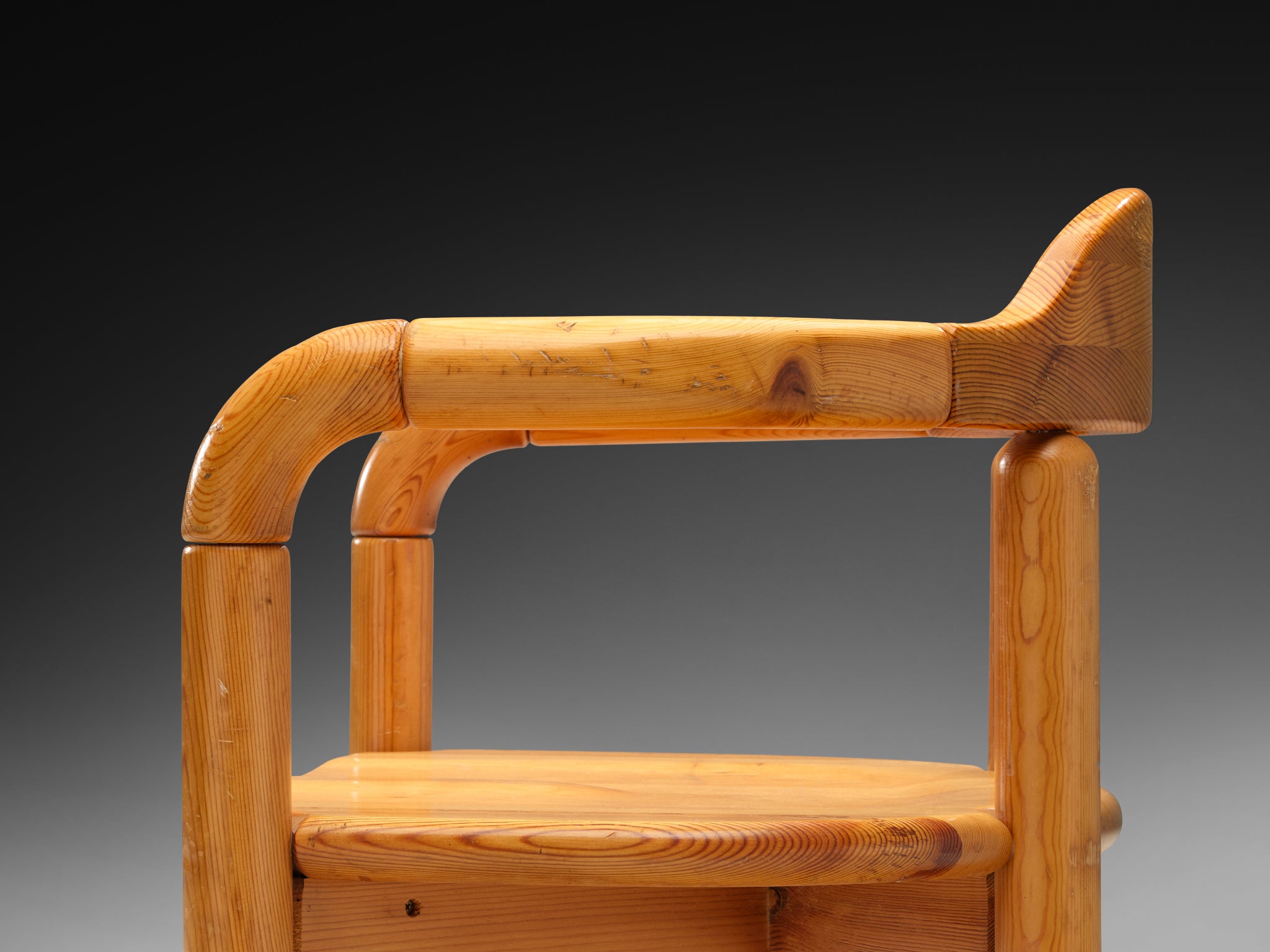 Rainer Daumiller Set of Six Armchairs in Solid Pine Seating Morentz