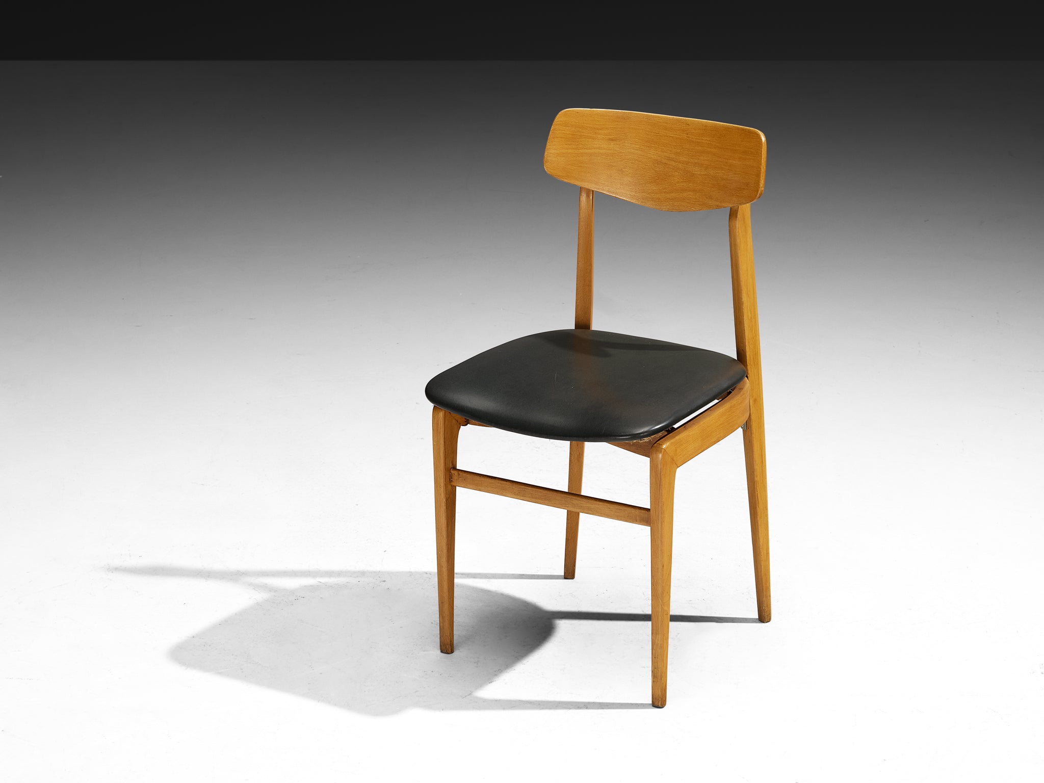 Danish Set of Ten Danish Sculptural Chairs in Blonde Wood Seating Morentz