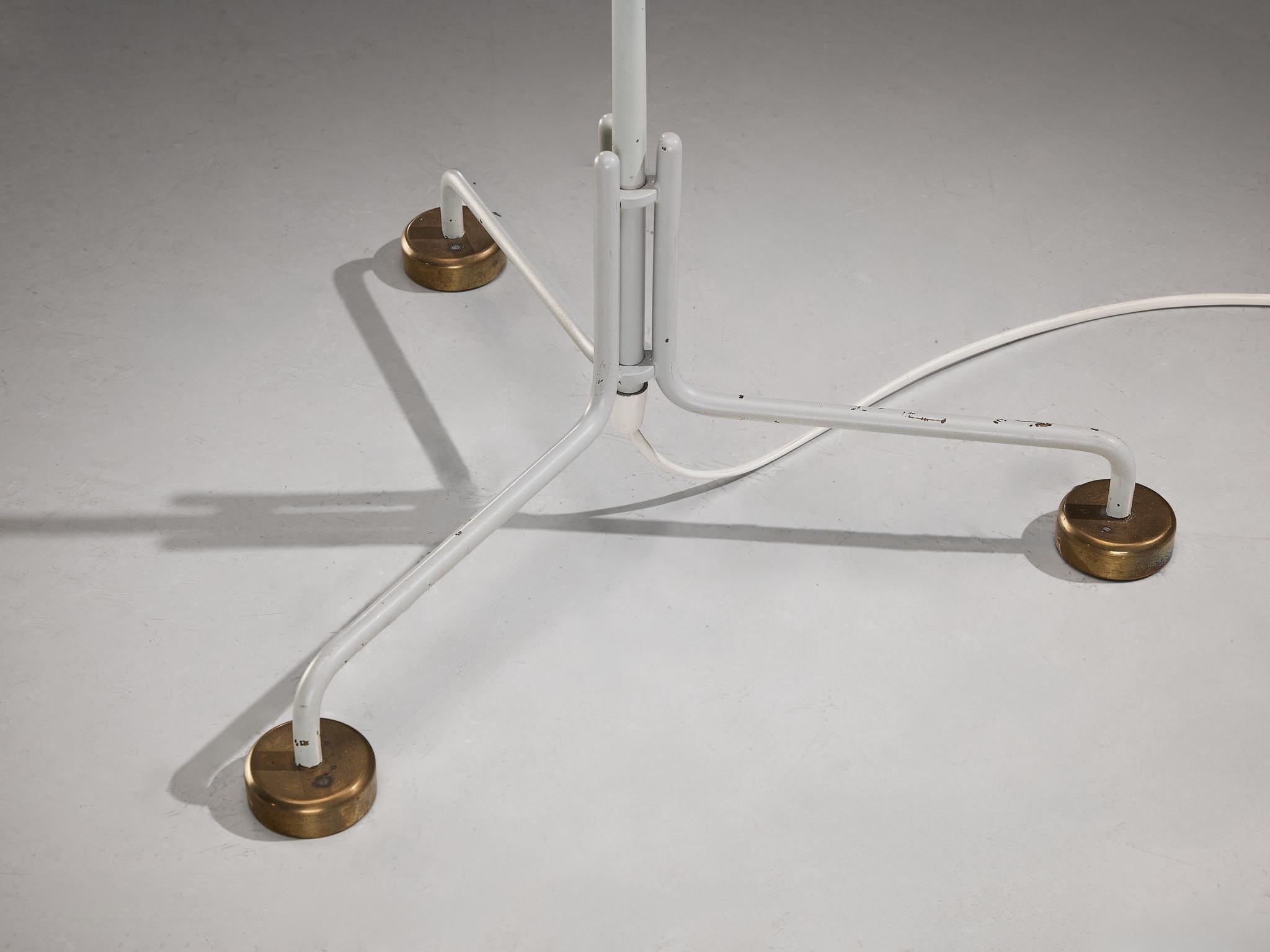 Ilmari Tapiovaara 'Maija the Bee' Floor Lamp with Cane and Brass Details lighting Morentz