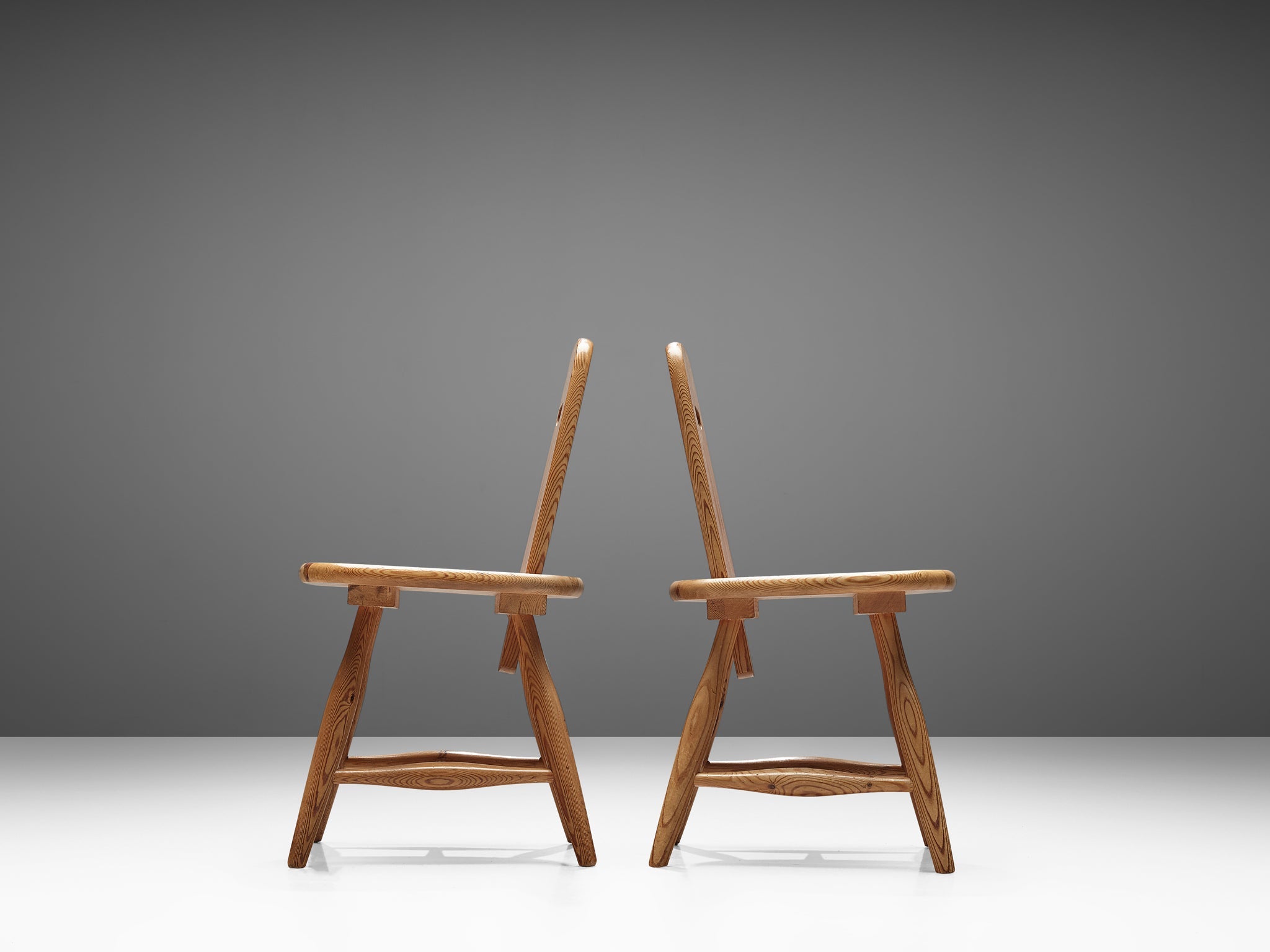 Eero Aarnio for Laukaan Puu Set of Six Dining Chairs in Solid Pine seating Morentz