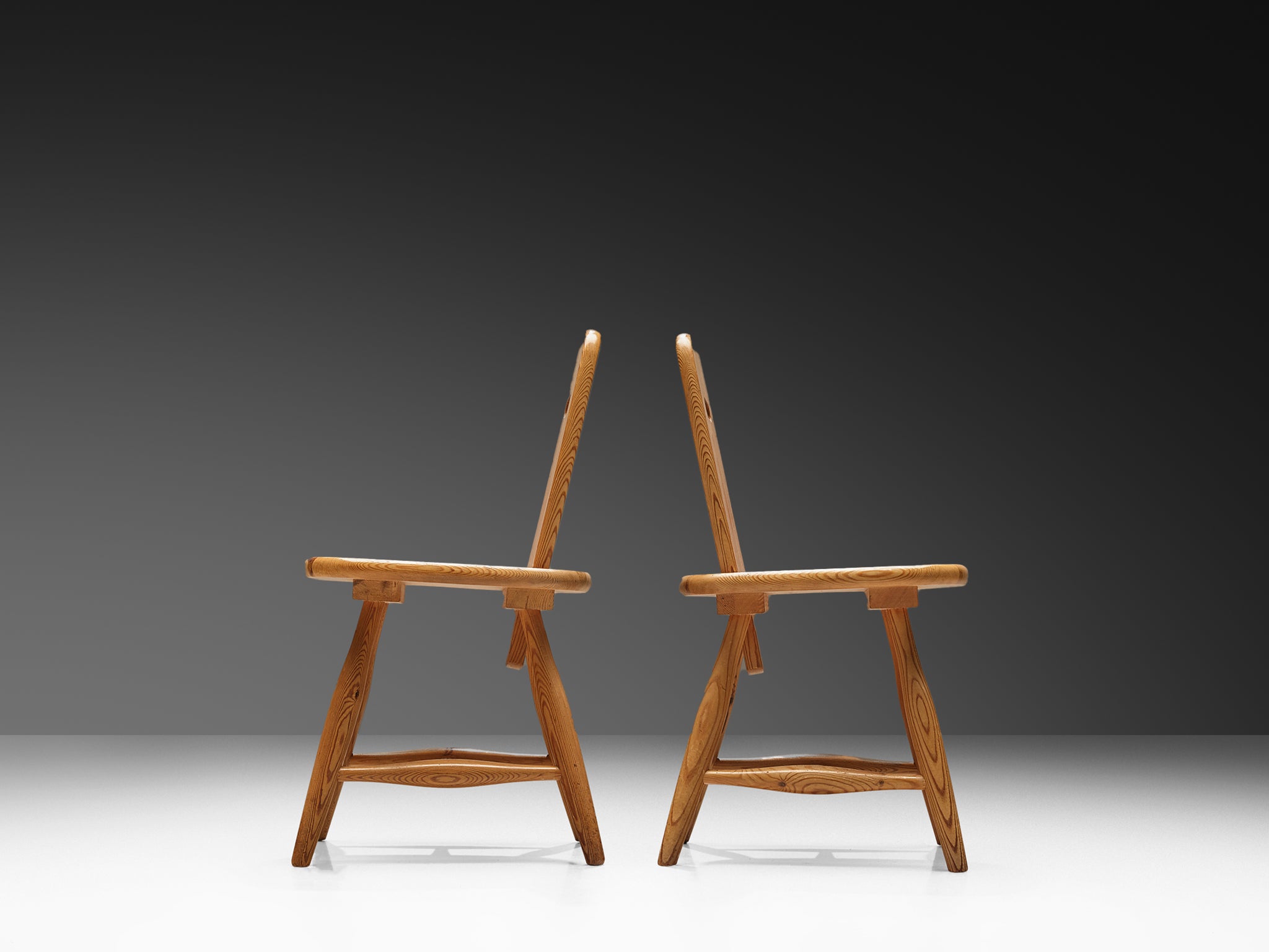 Eero Aarnio for Laukaan Puu Set of Six Dining Chairs in Solid Pine Seating Morentz