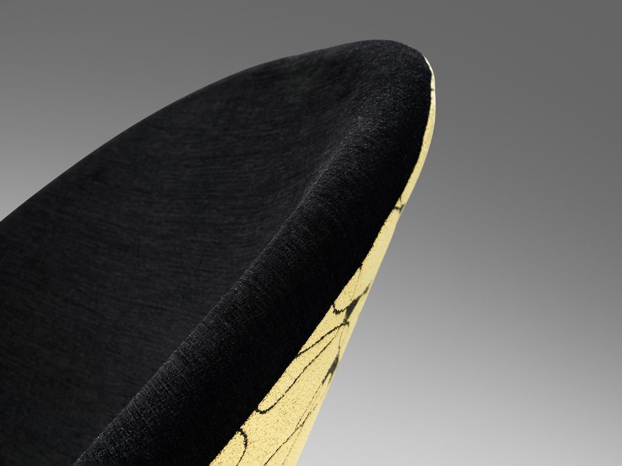 Theo Ruth Lounge Chair in Patterned Fabric seating Morentz