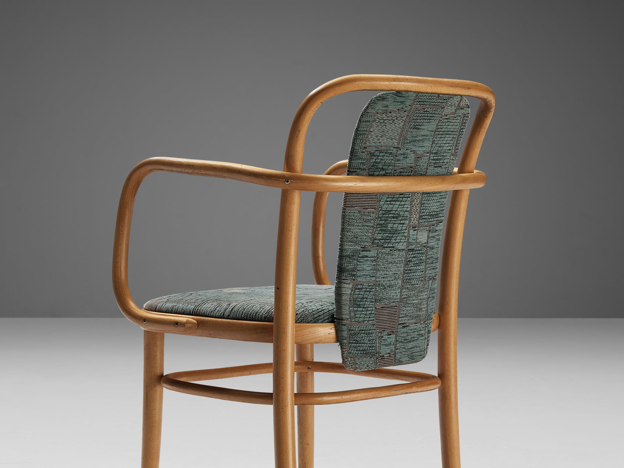 Bentwood Armchairs in Green Upholstery Seating Morentz