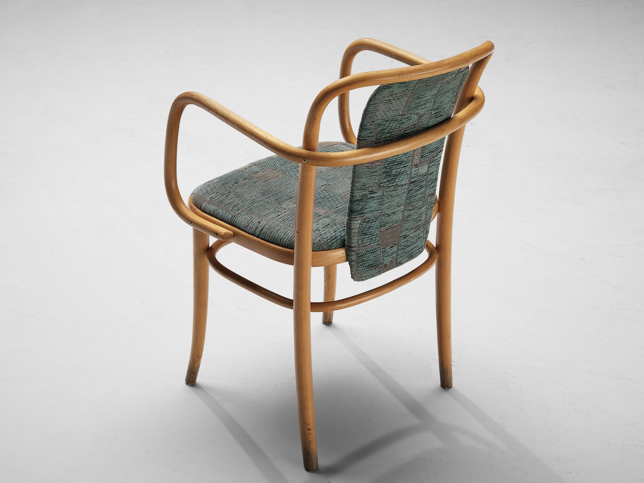 Bentwood Armchairs in Green Upholstery Seating Morentz