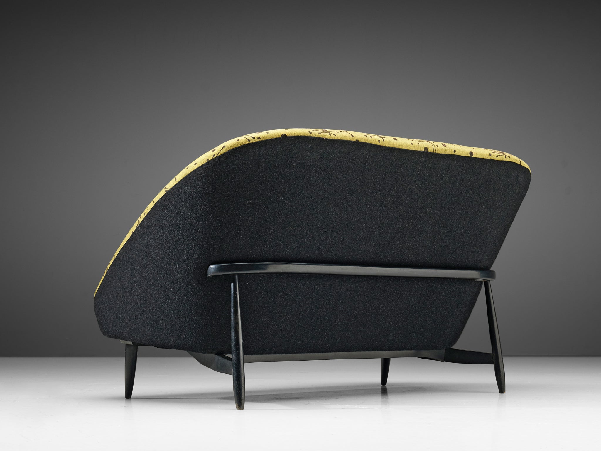 Theo Ruth for Artifort Sofa in Yellow and Black Upholstery seating Morentz