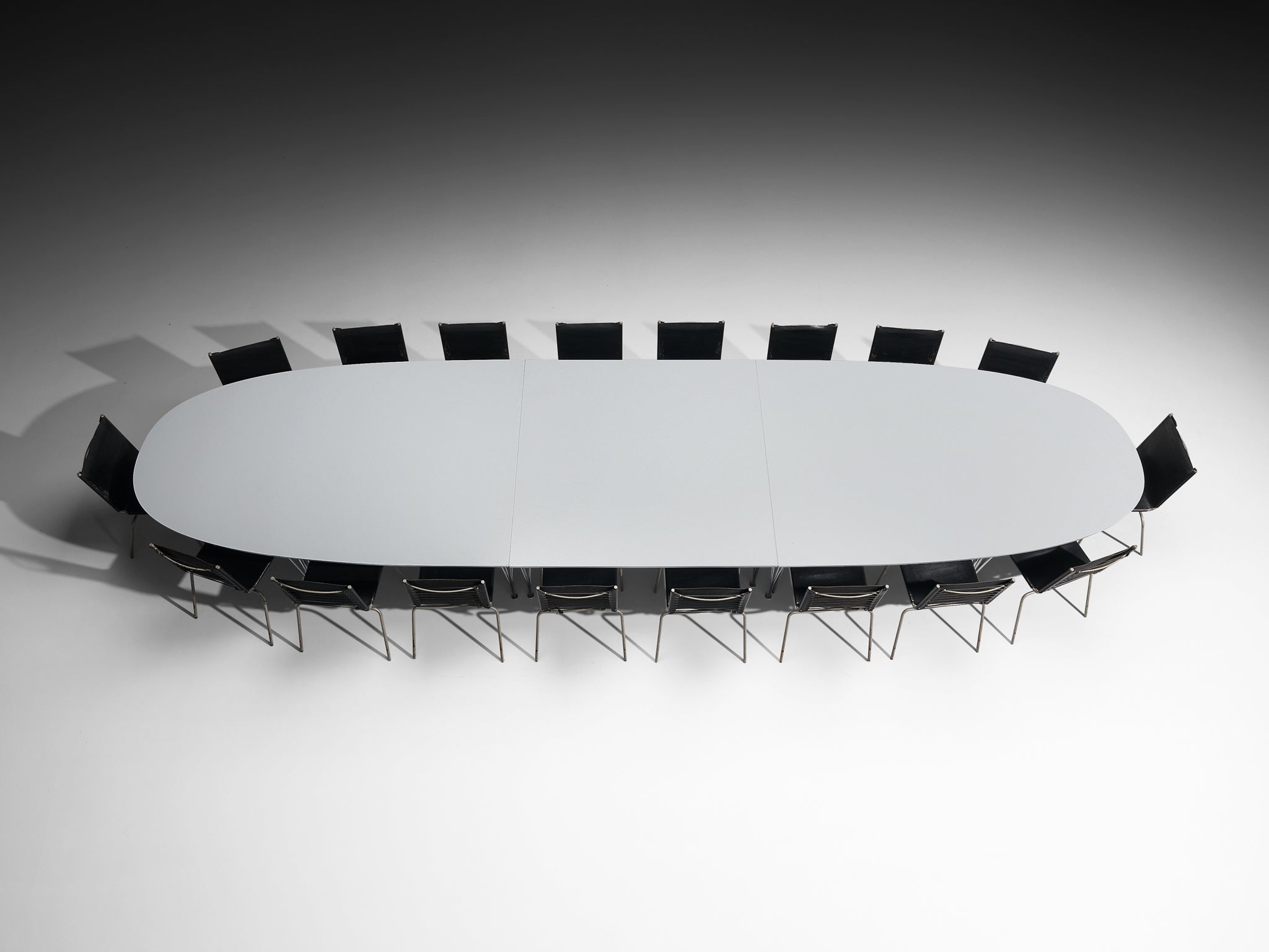 Bruno Mathsson & Piet Hein Super-Ellipse Table with Fabiaan Van Severen Chairs Tables Morentz