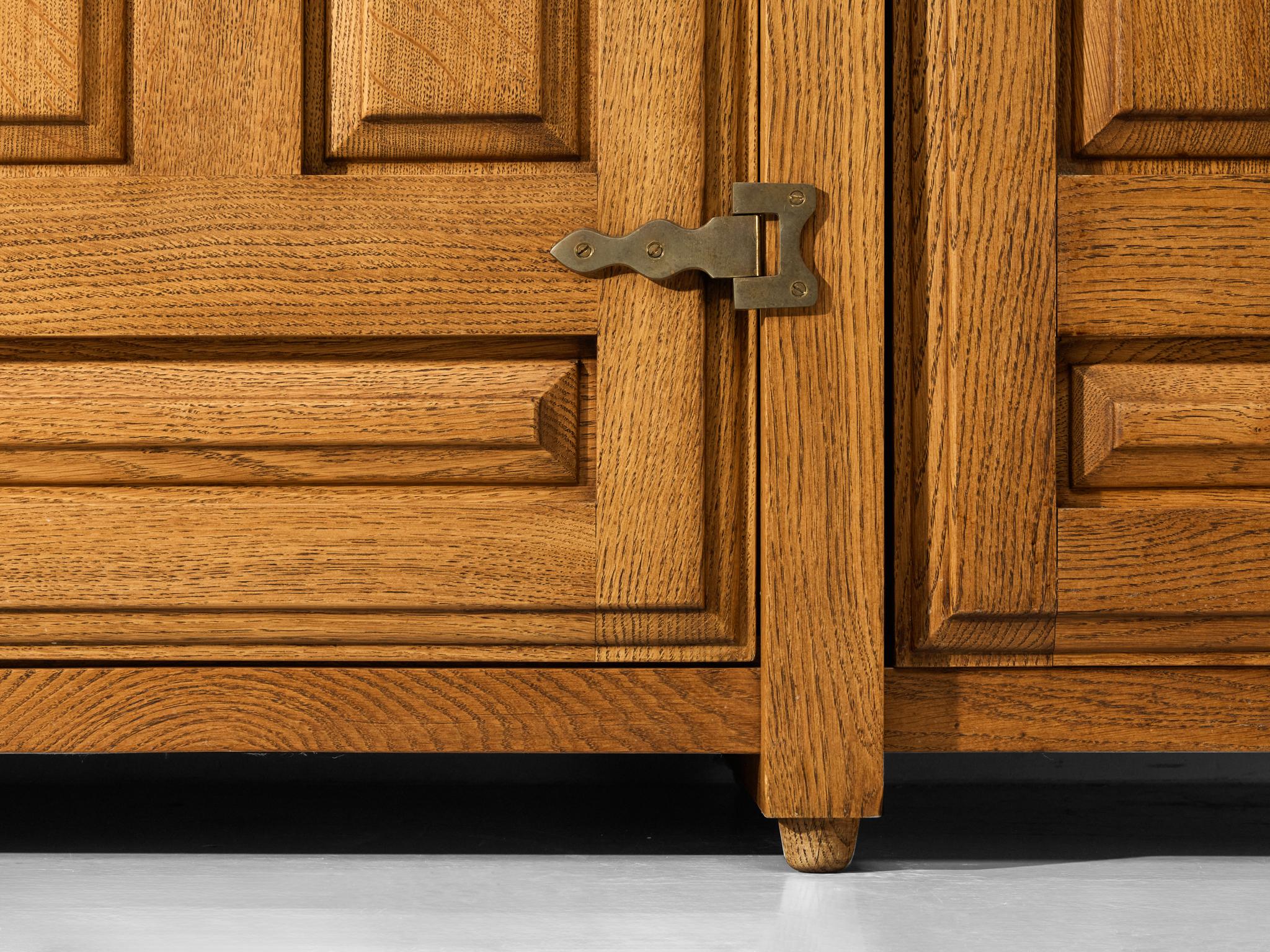 Guillerme & Chambron Wardrobe in Solid Oak case pieces and storage cabinets Morentz