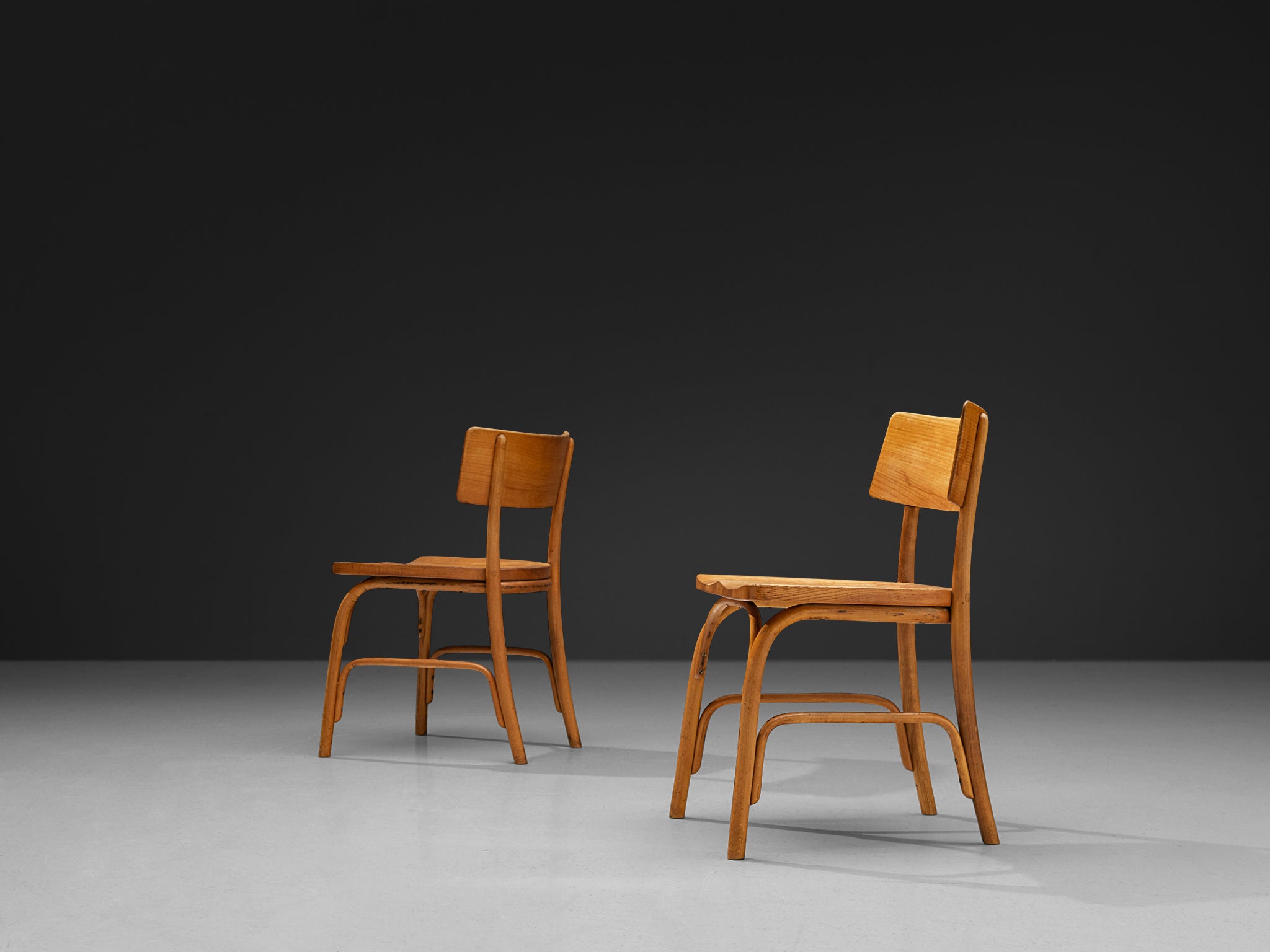 Frits Schlegel for Fritz Hansen Set of Six 'Husum' Chairs Seating Morentz