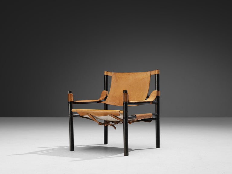 Abel Gonzalez Sling Safari Chair in Cognac Leather