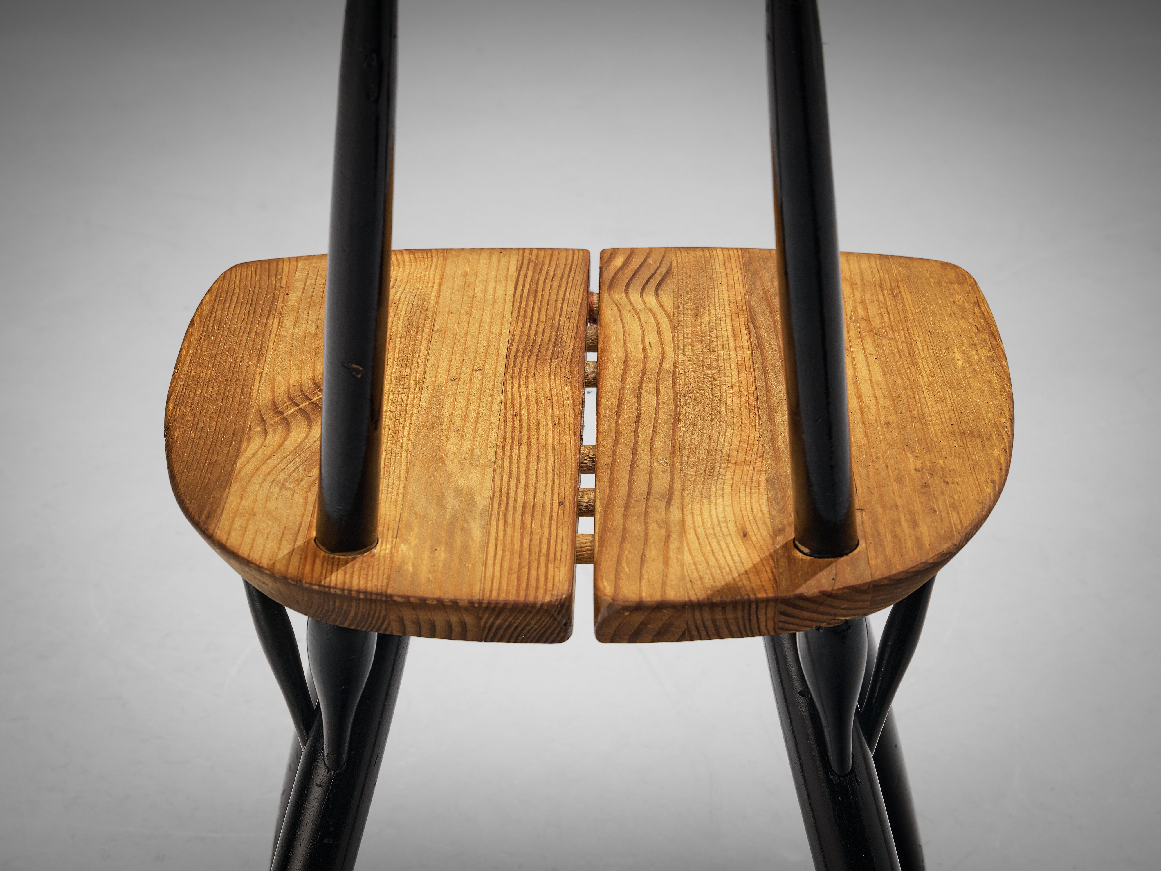 Ilmari Tapiovaara for Laukaan Puu Set of Four 'Pirkka' Chairs seating Morentz