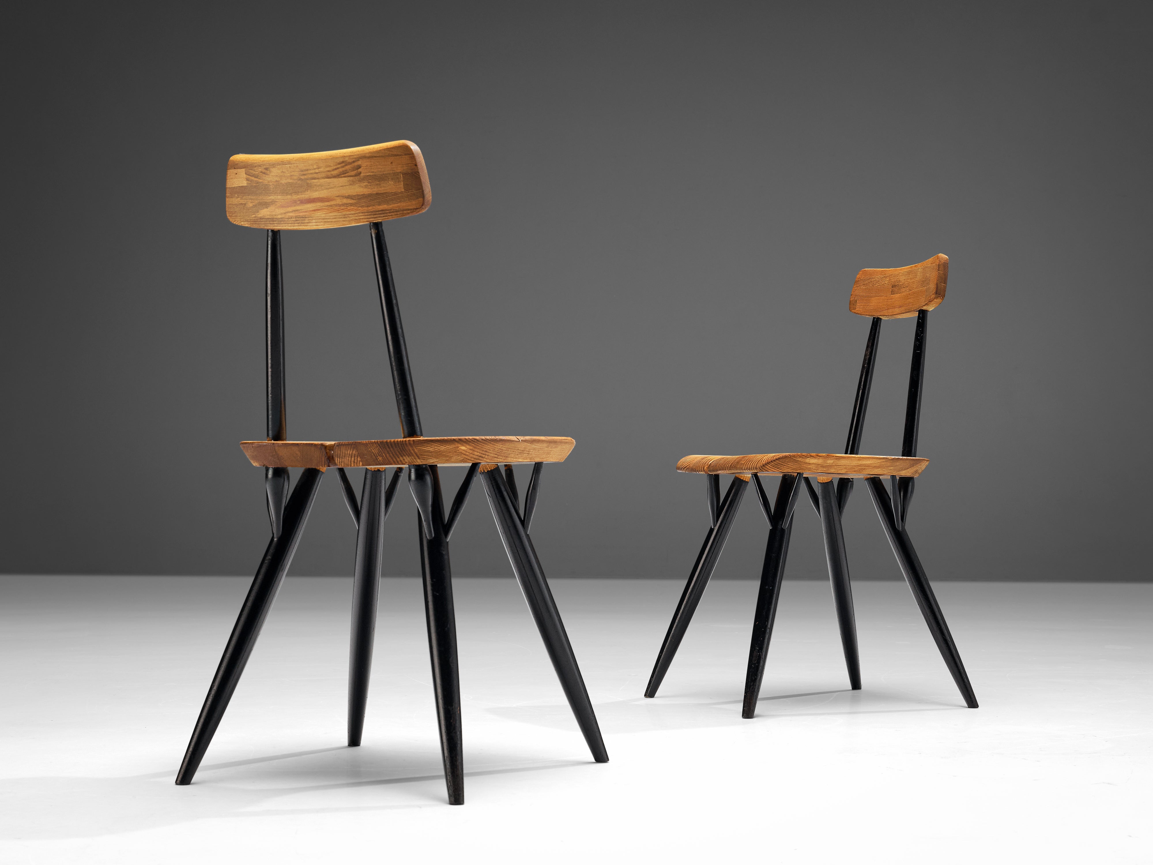 Ilmari Tapiovaara for Laukaan Puu Set of Four 'Pirkka' Chairs seating Morentz