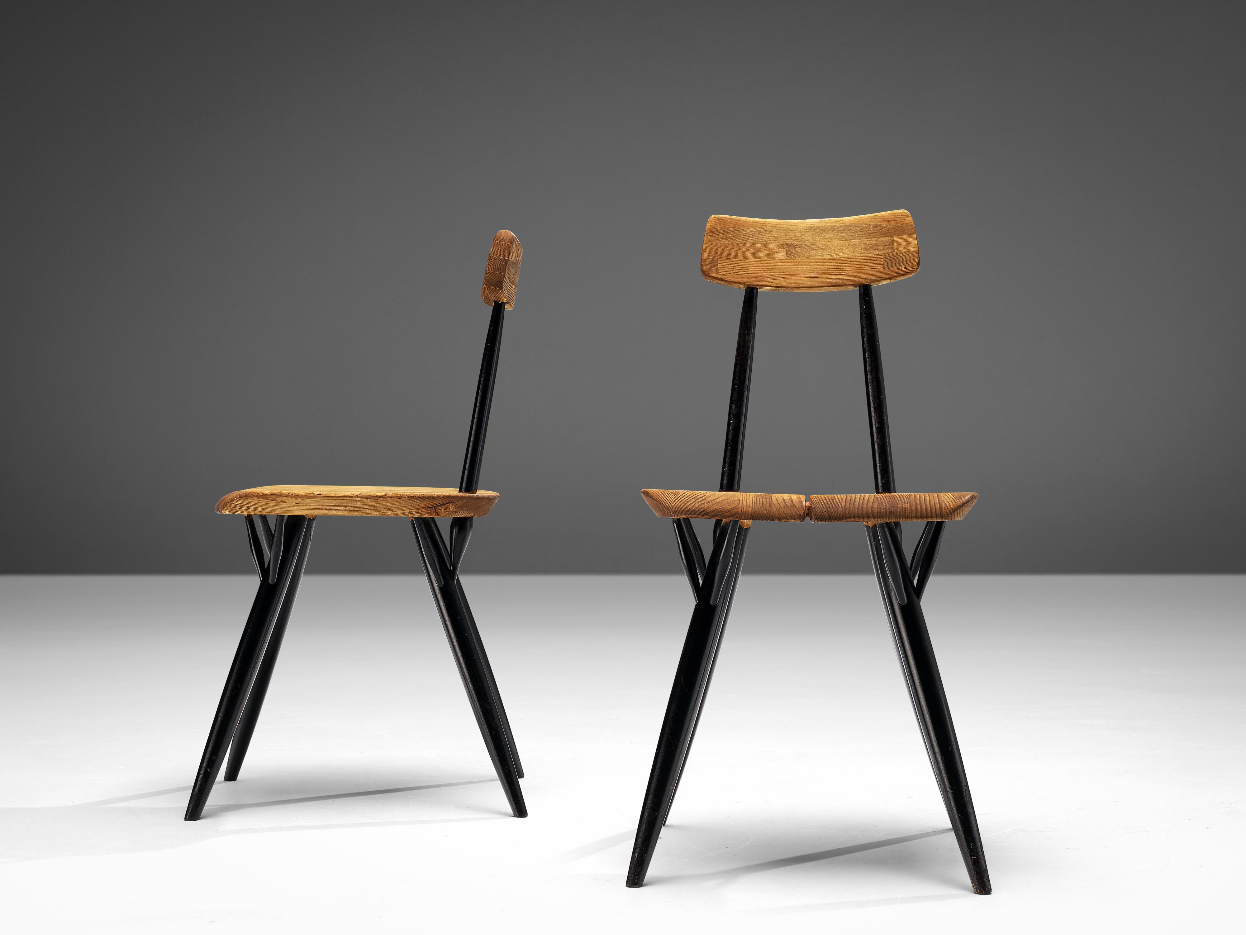 Ilmari Tapiovaara for Laukaan Puu Set of Four 'Pirkka' Chairs seating Morentz