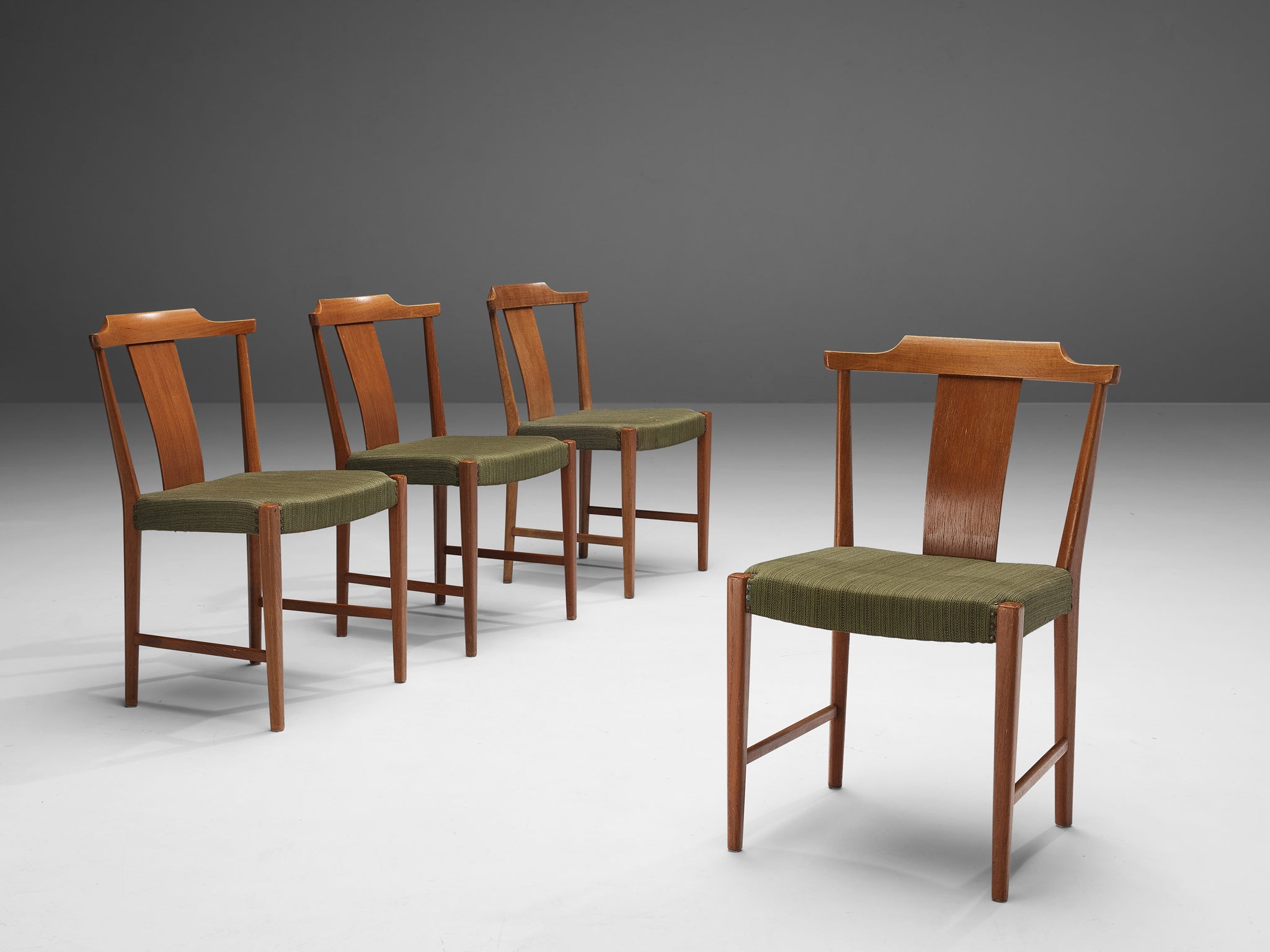 Bertil Fridhagen for Bodafors Set of Four Dining Chairs in Teak seating Morentz