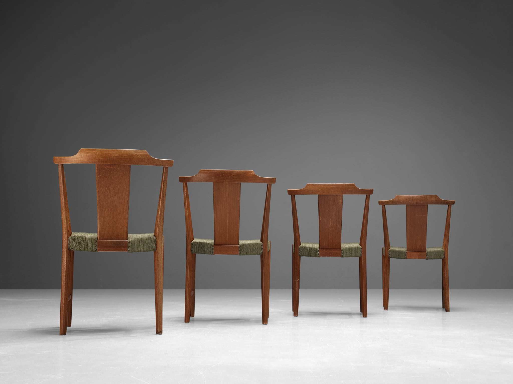 Bertil Fridhagen for Bodafors Set of Four Dining Chairs in Teak seating Morentz