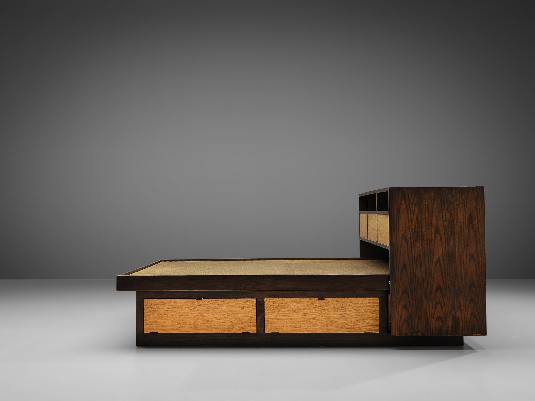 Edward Wormley Free-Standing Queen Size Bed with Drawers more furniture and collectibles Morentz