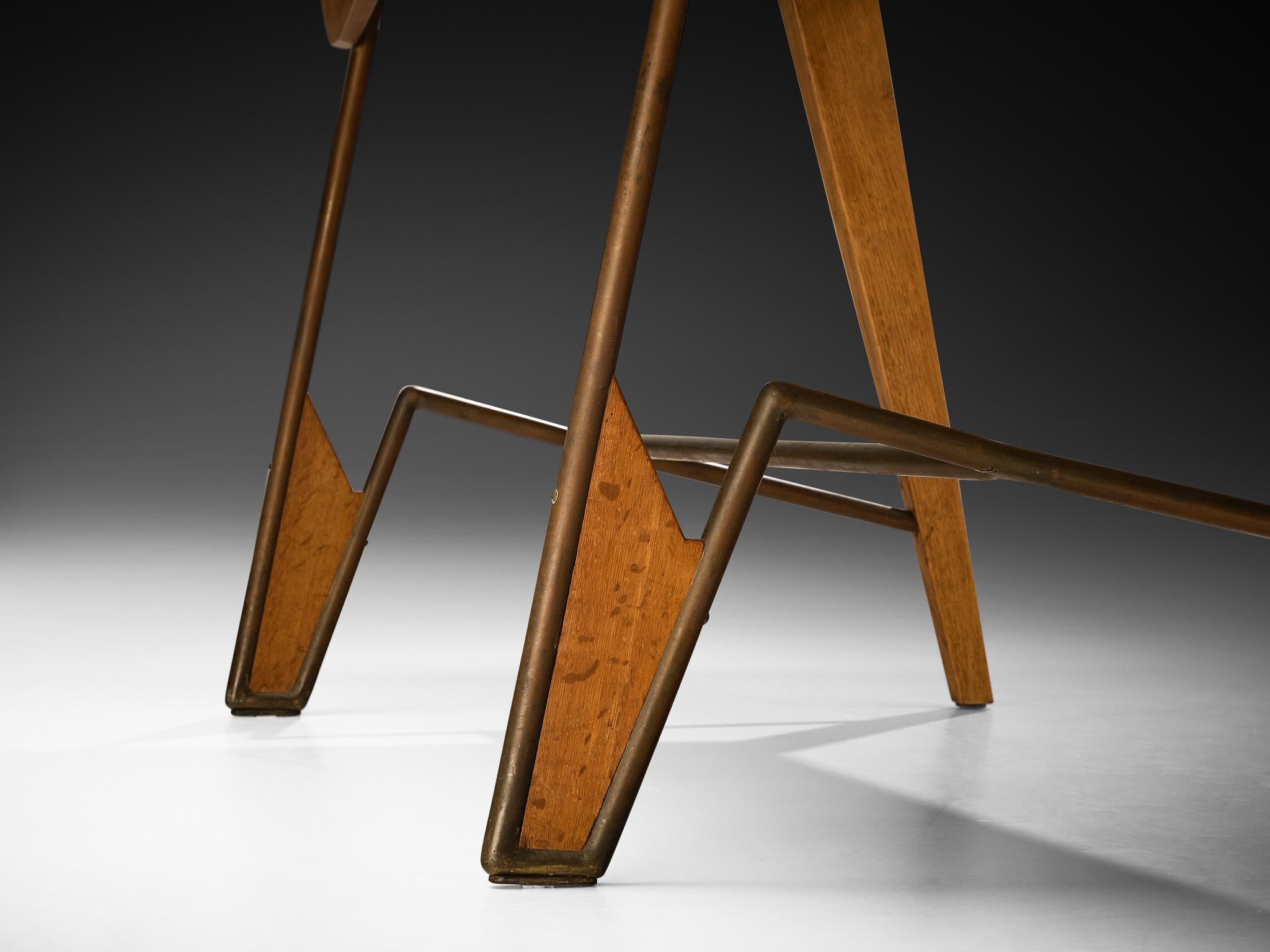 Custom Italian Drawing Table or Writing Desk in Oak tables Morentz