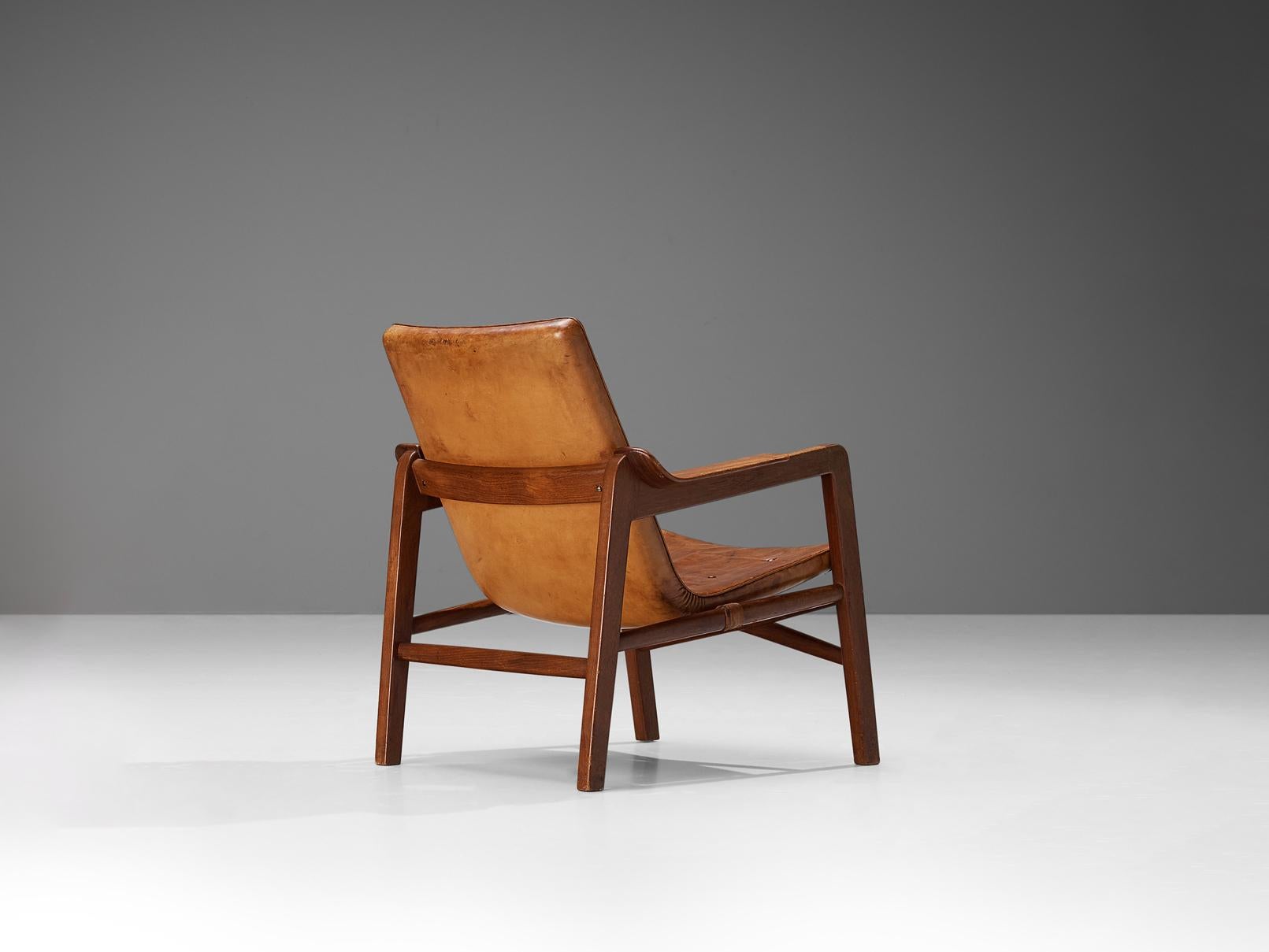 Tove & Edvard Kindt-Larsen 'Fireside' Armchair in Original Leather seating Morentz