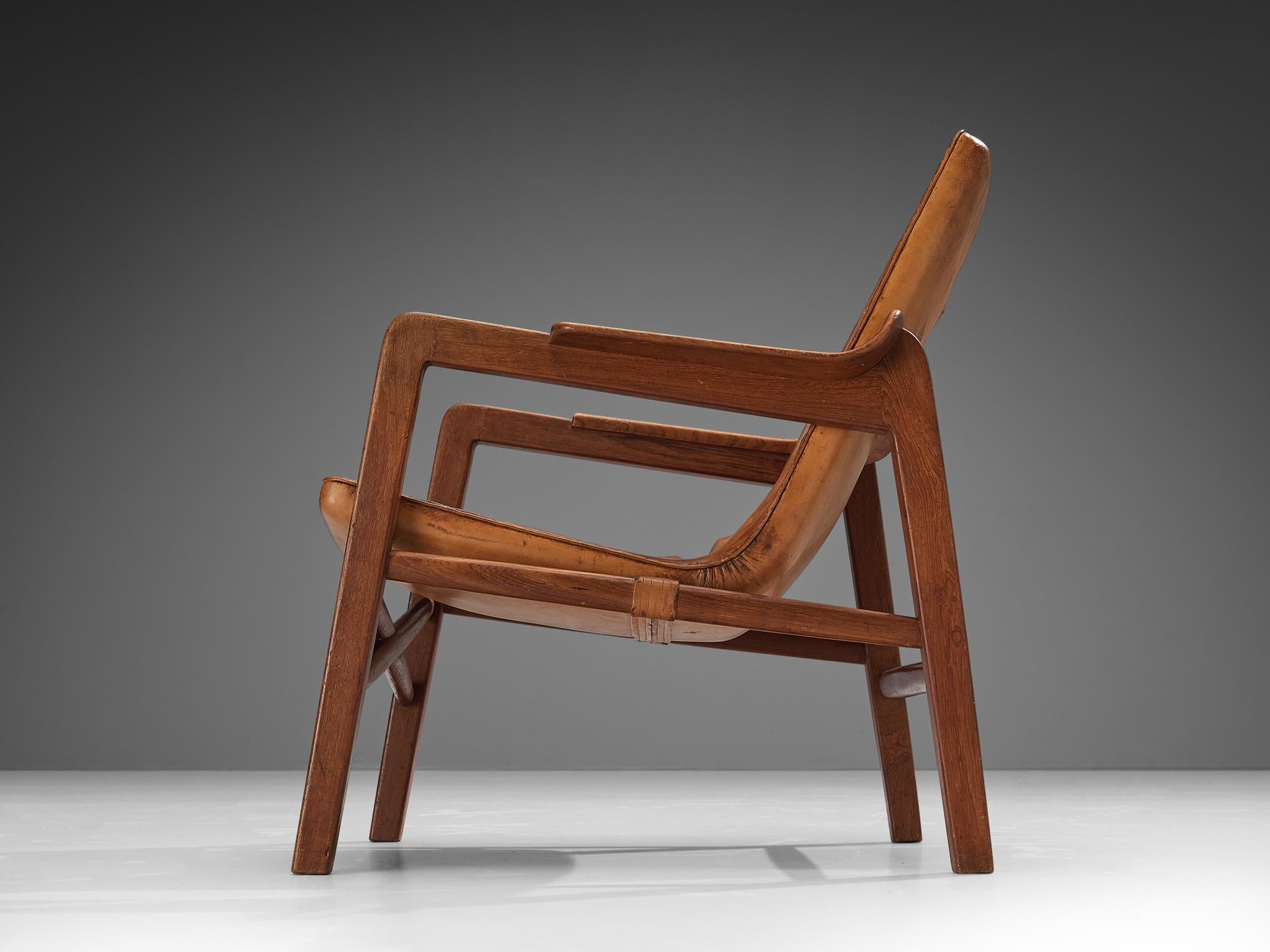 Tove & Edvard Kindt-Larsen 'Fireside' Armchair in Original Leather seating Morentz