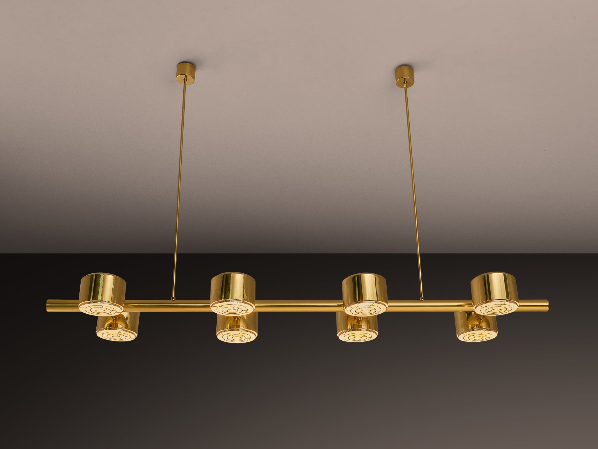 Hans-Agne Jakobsson T746/8 Chandelier in Brass Lighting Morentz