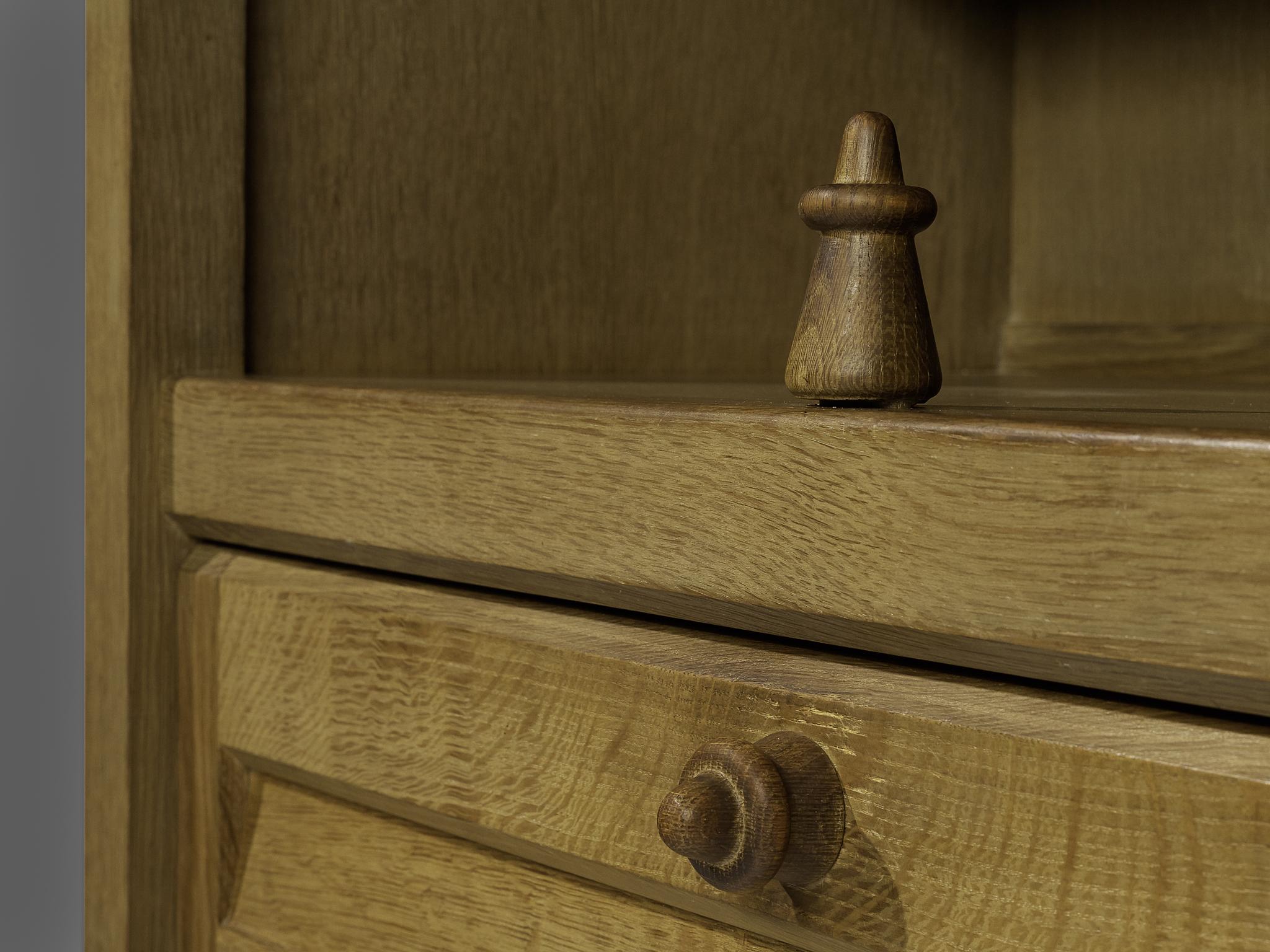 Guillerme & Chambron Highboard in Stained Oak case pieces and storage cabinets Morentz