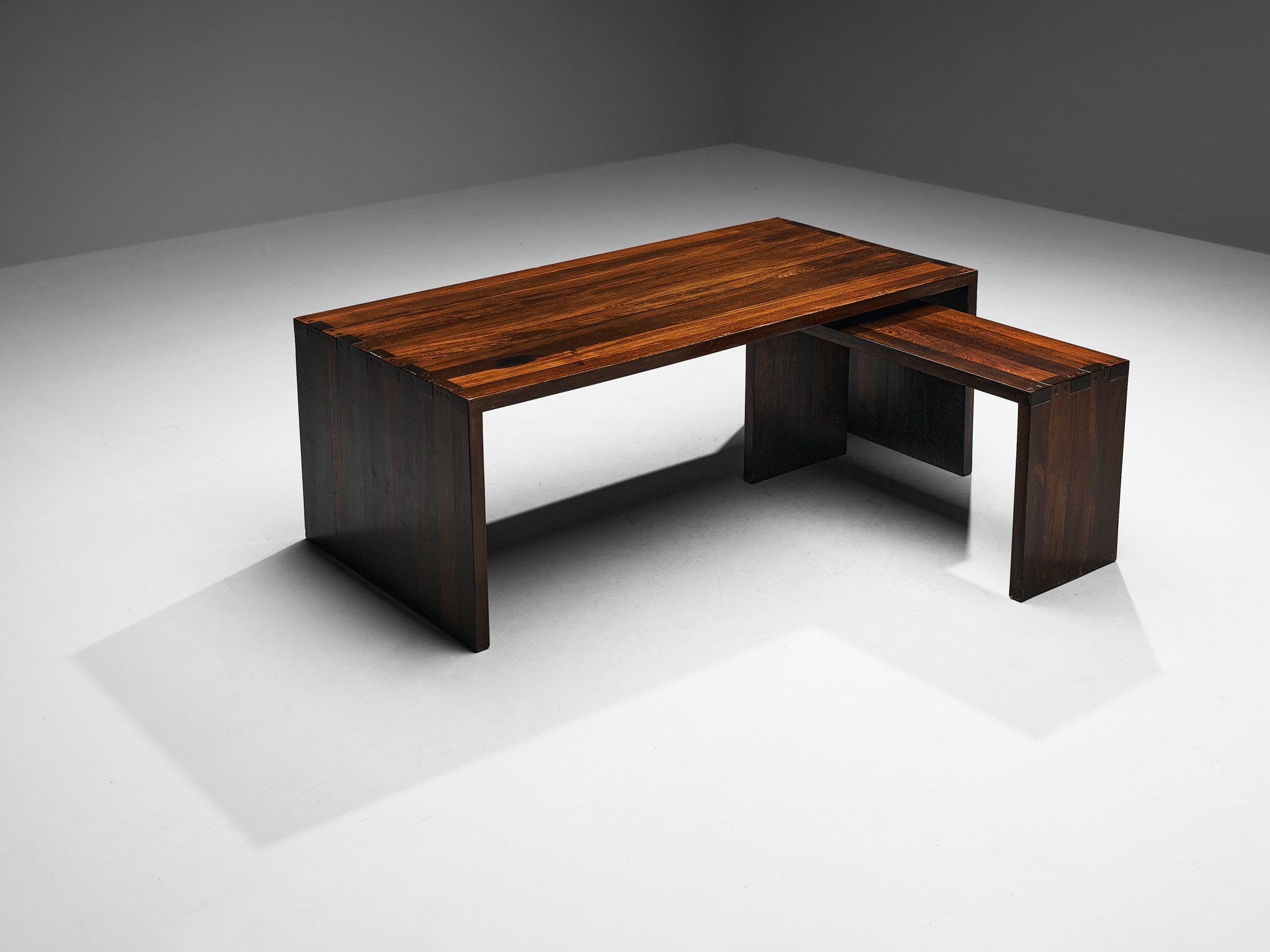 Free-Standing Corner Desk in Solid Wengé tables Morentz